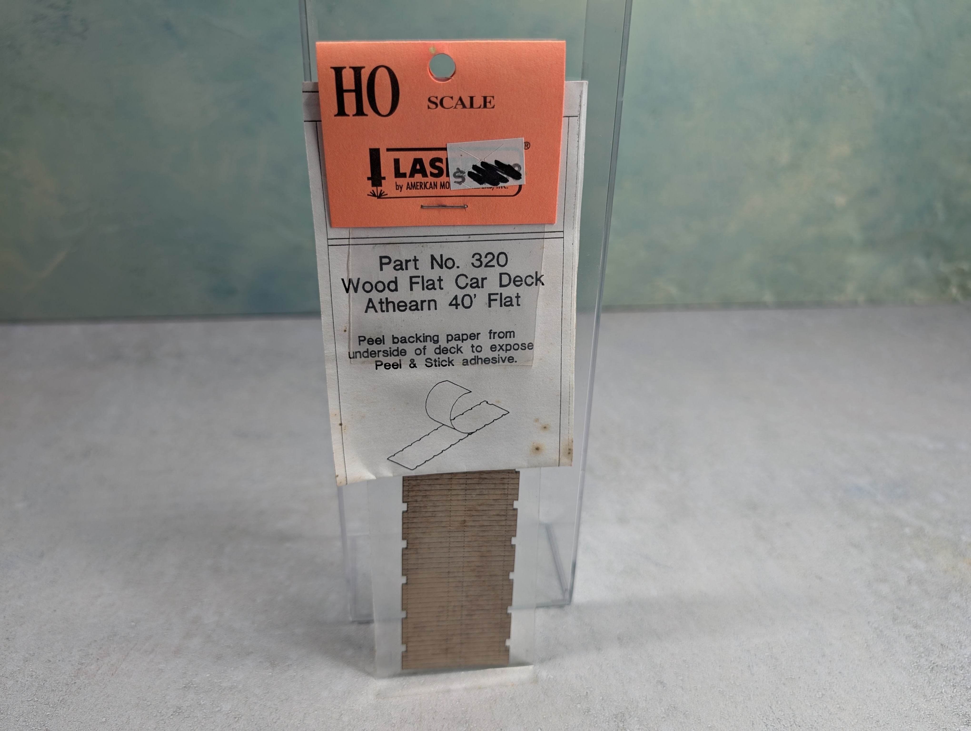 LaserKit 320 HO Scale Wood Deck for Athearn 40' Flat Car (1 pc)