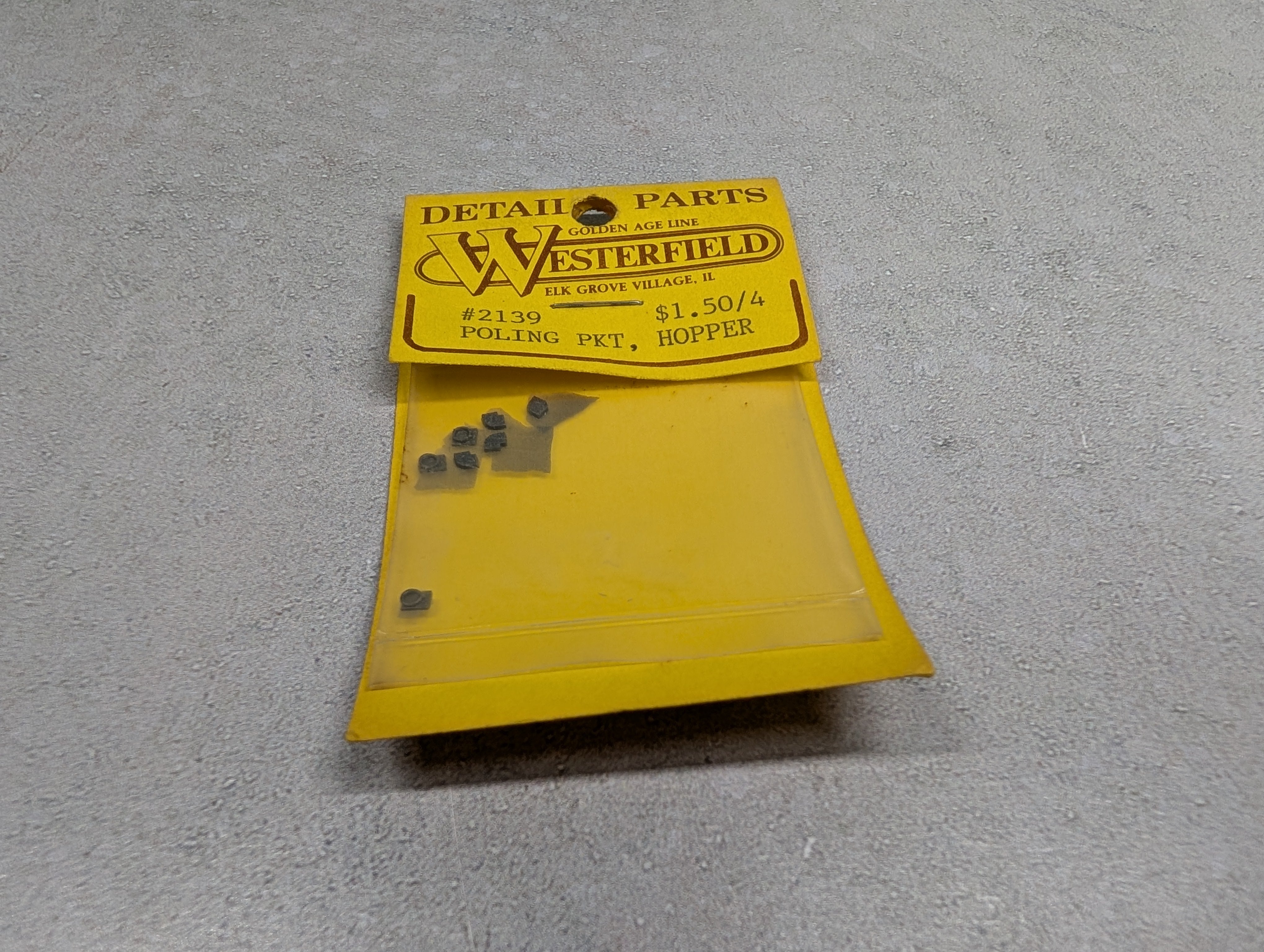 Westerfield 2139 HO Scale Poling Pocket for Hopper