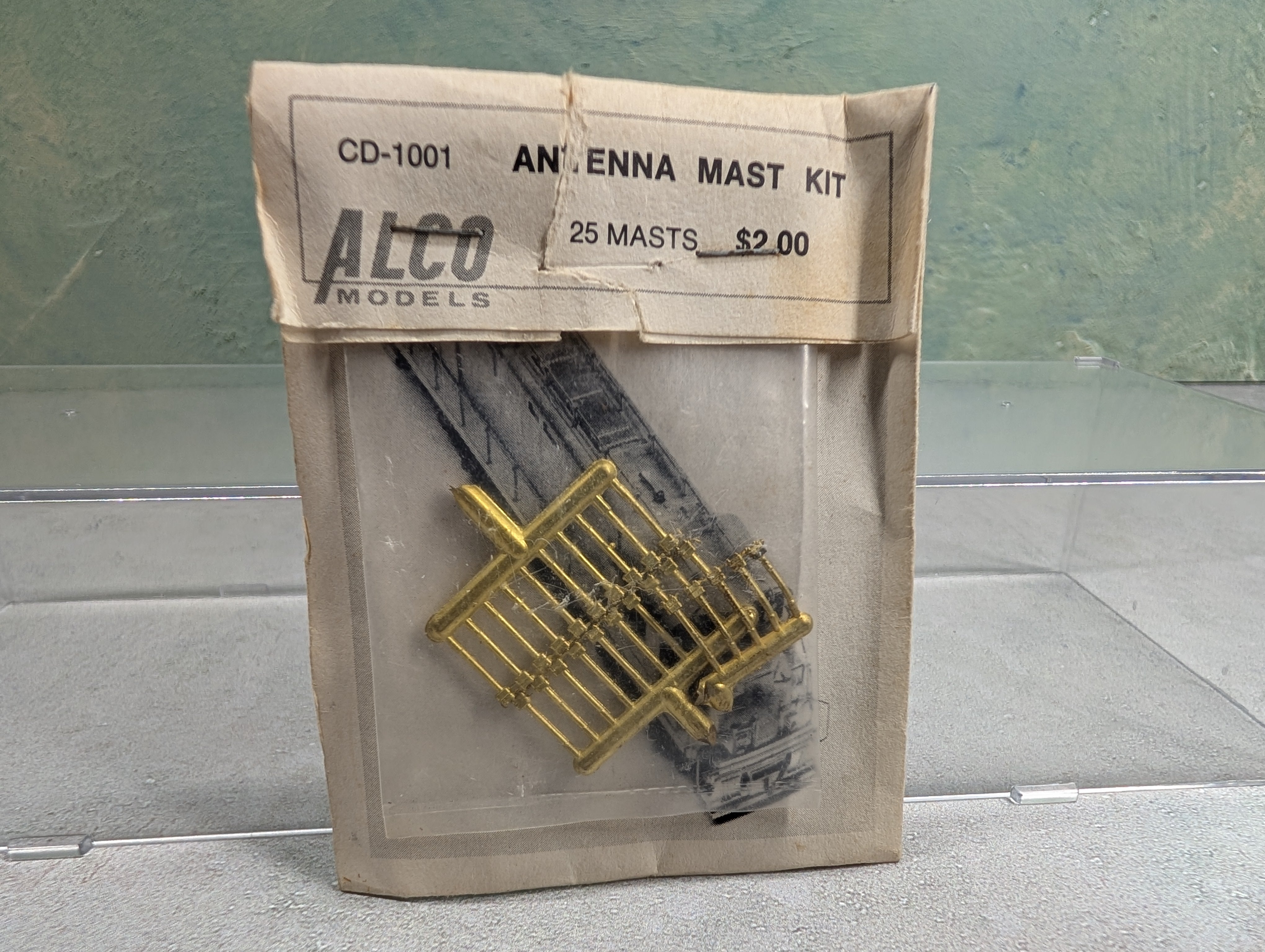 Alco Models CV1001 HO Scale Antenna Mast Kit Brass Detail Parts (25 pcs)