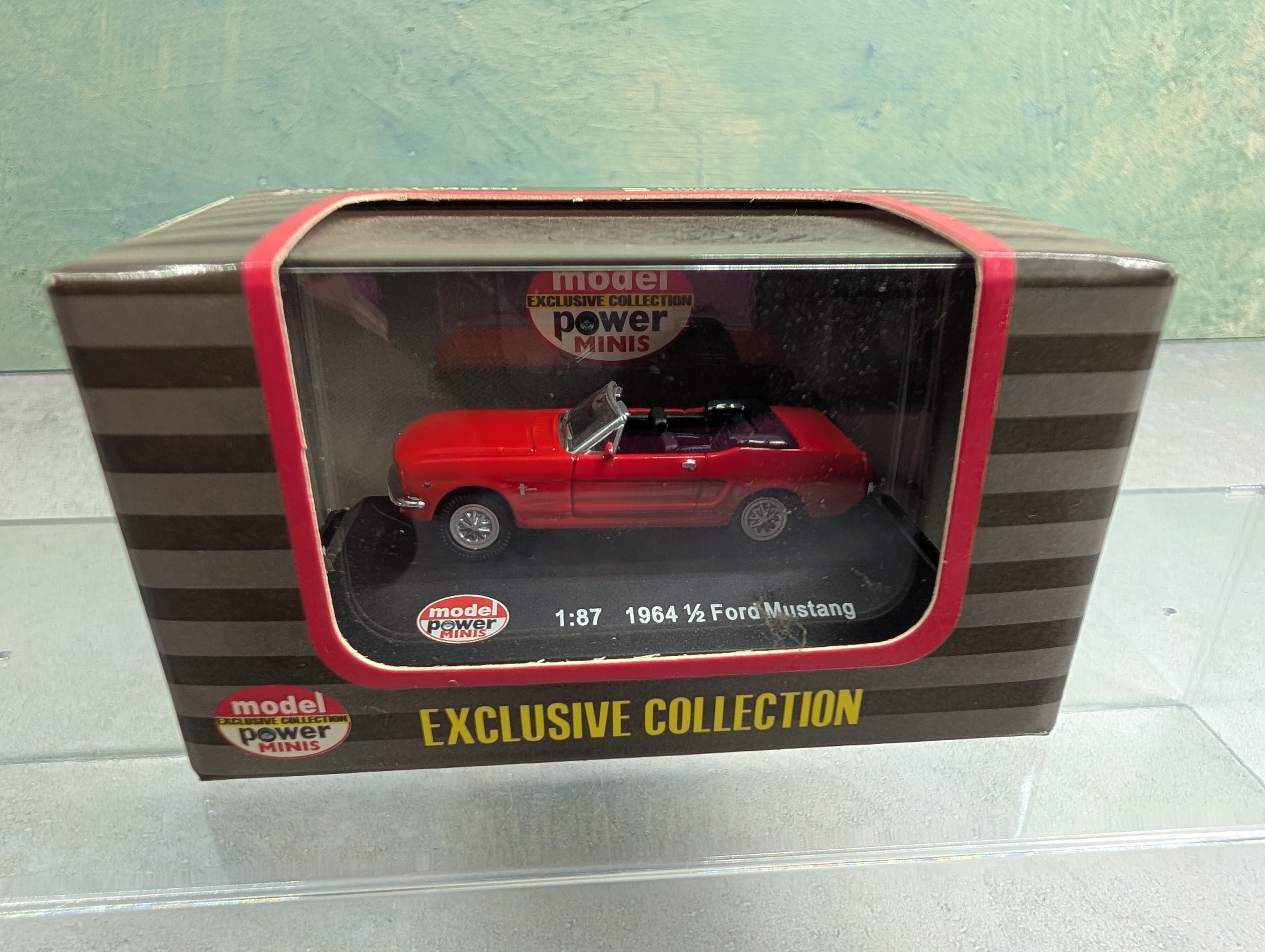 Model Power 19246 HO Scale Red 1964 1/2 Ford Mustang