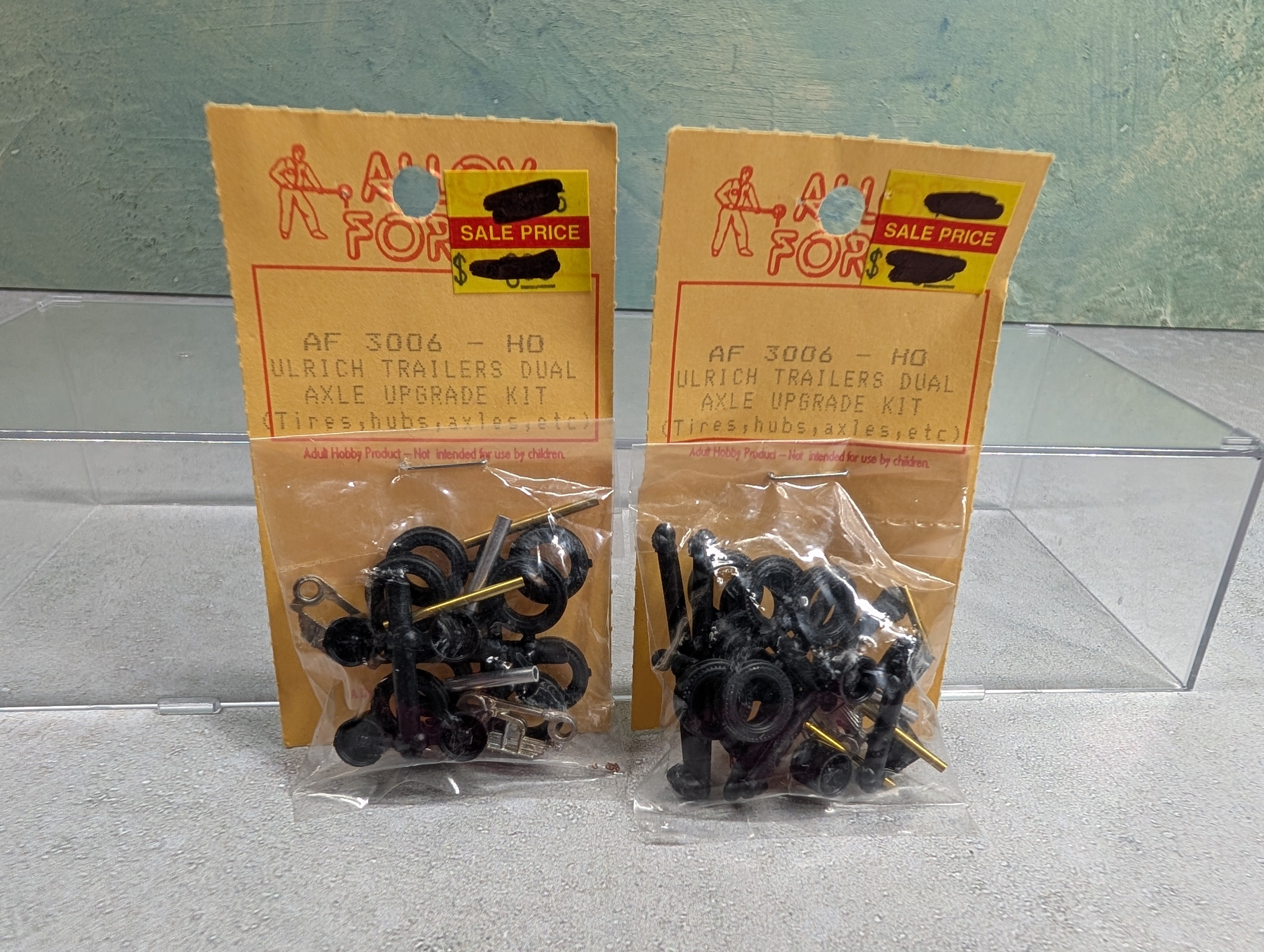 Alloy Forms AF3006 HO Scale Ulrich Trailers Dual Axle Upgrade Kit (2 pcs)