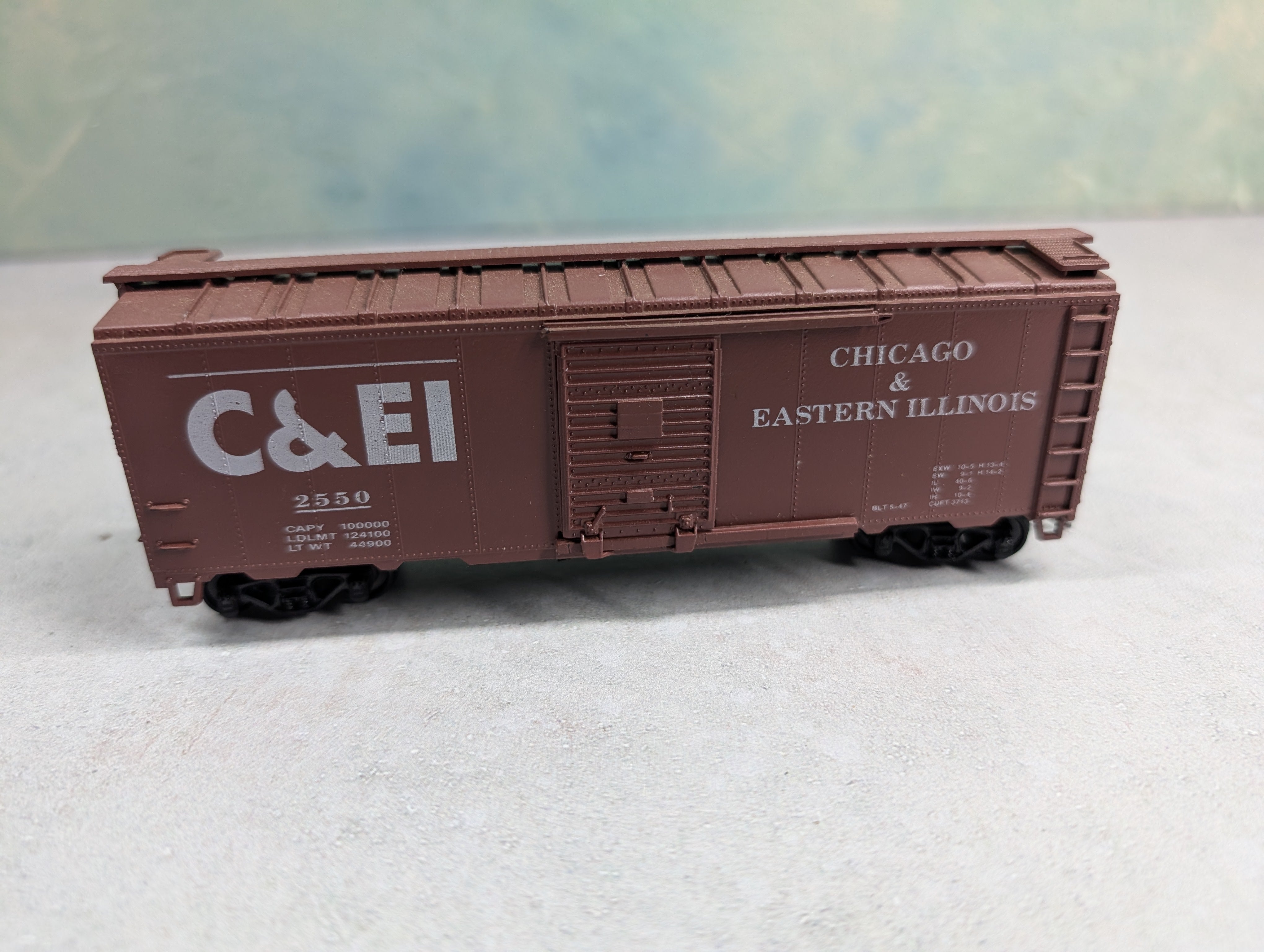 USED Athearn HO Scale 40' Box Car Chicago and Eastern Illinois C&EI #2550