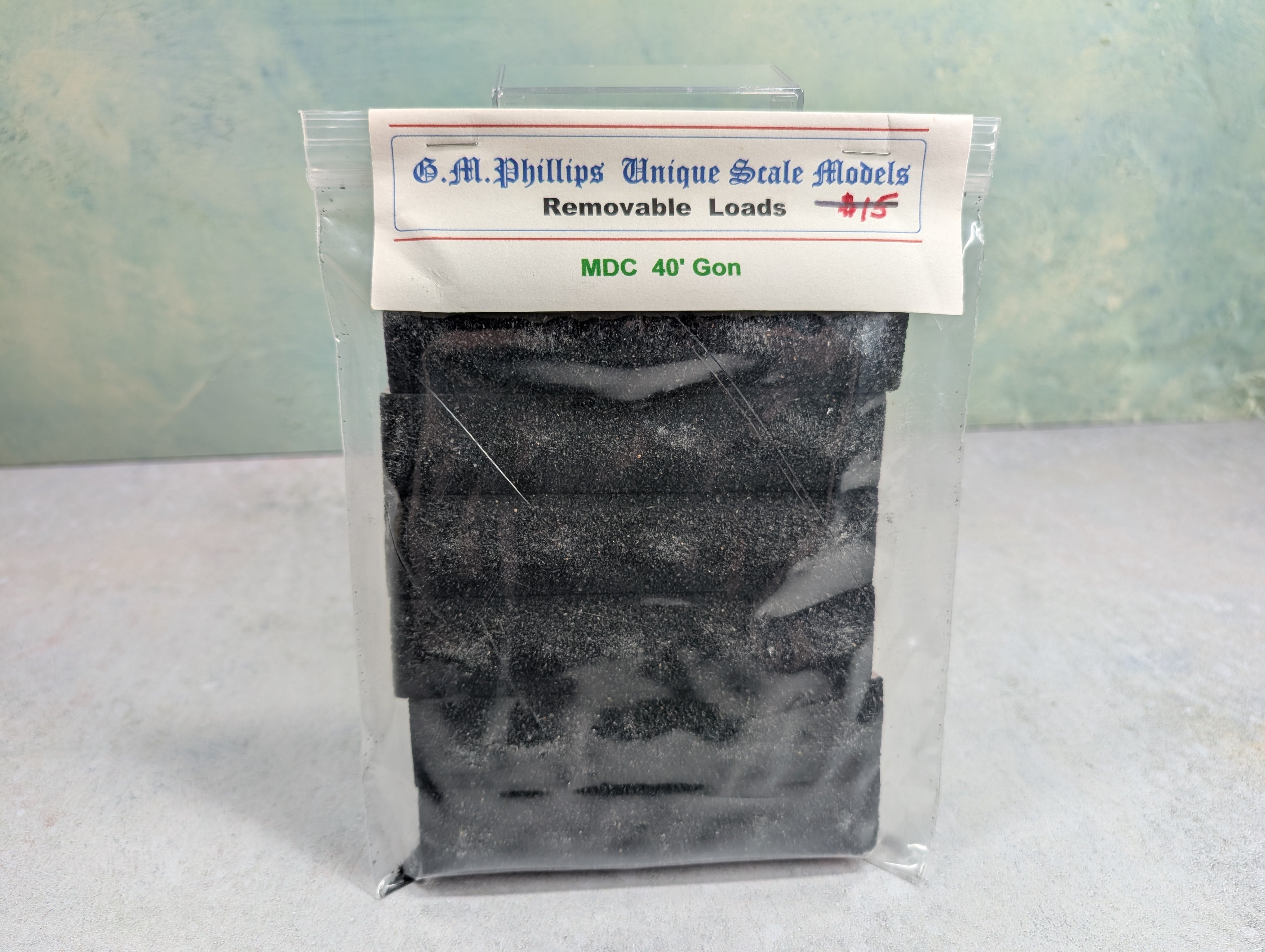 GM Phillips Unique Scale Models HO Scale MDC 40' Gon Coal Loads (6 pcs)