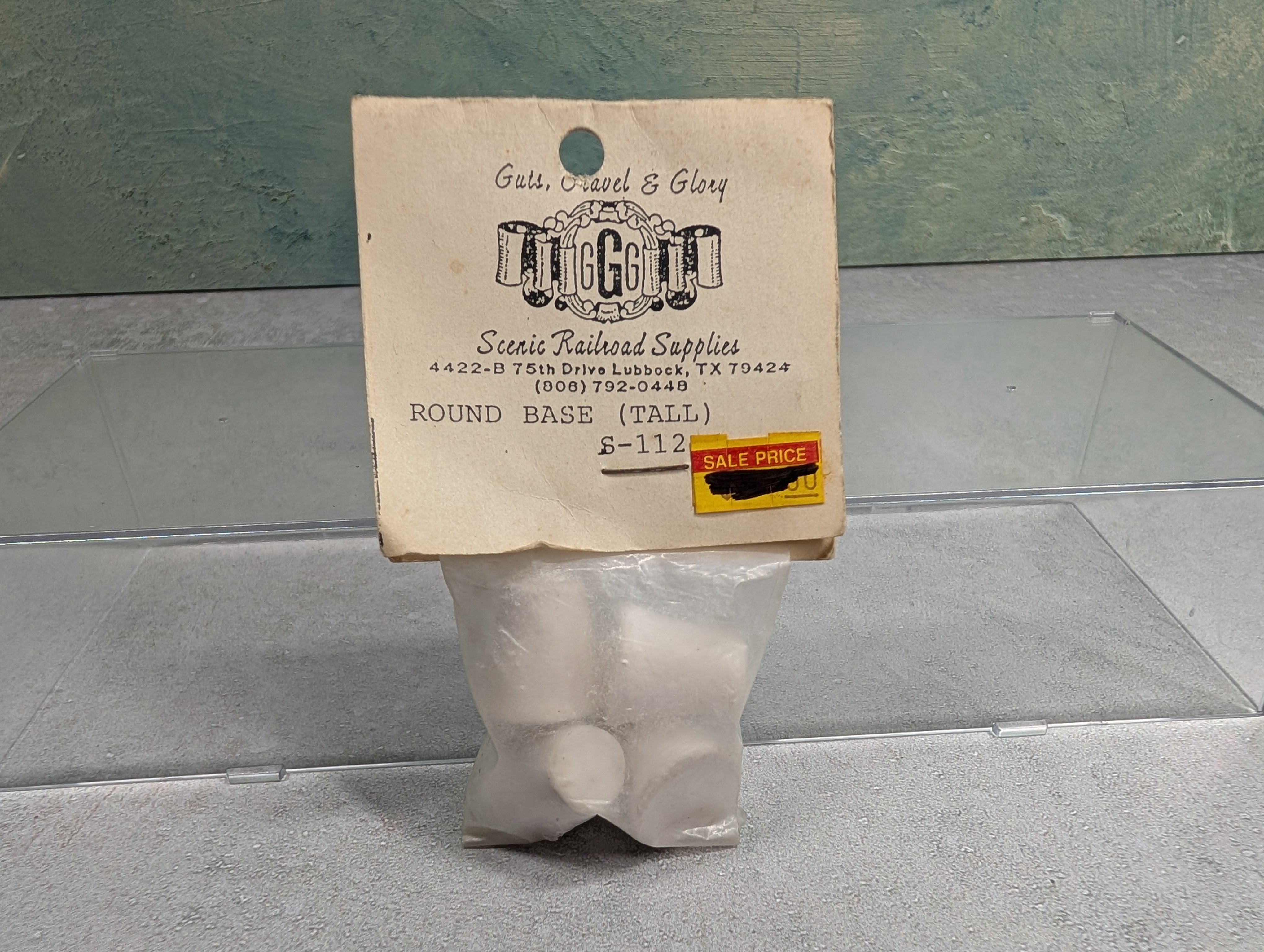 Guts, Gravel & Glory S-112 HO Scale Tall Round Bases (4 pcs)