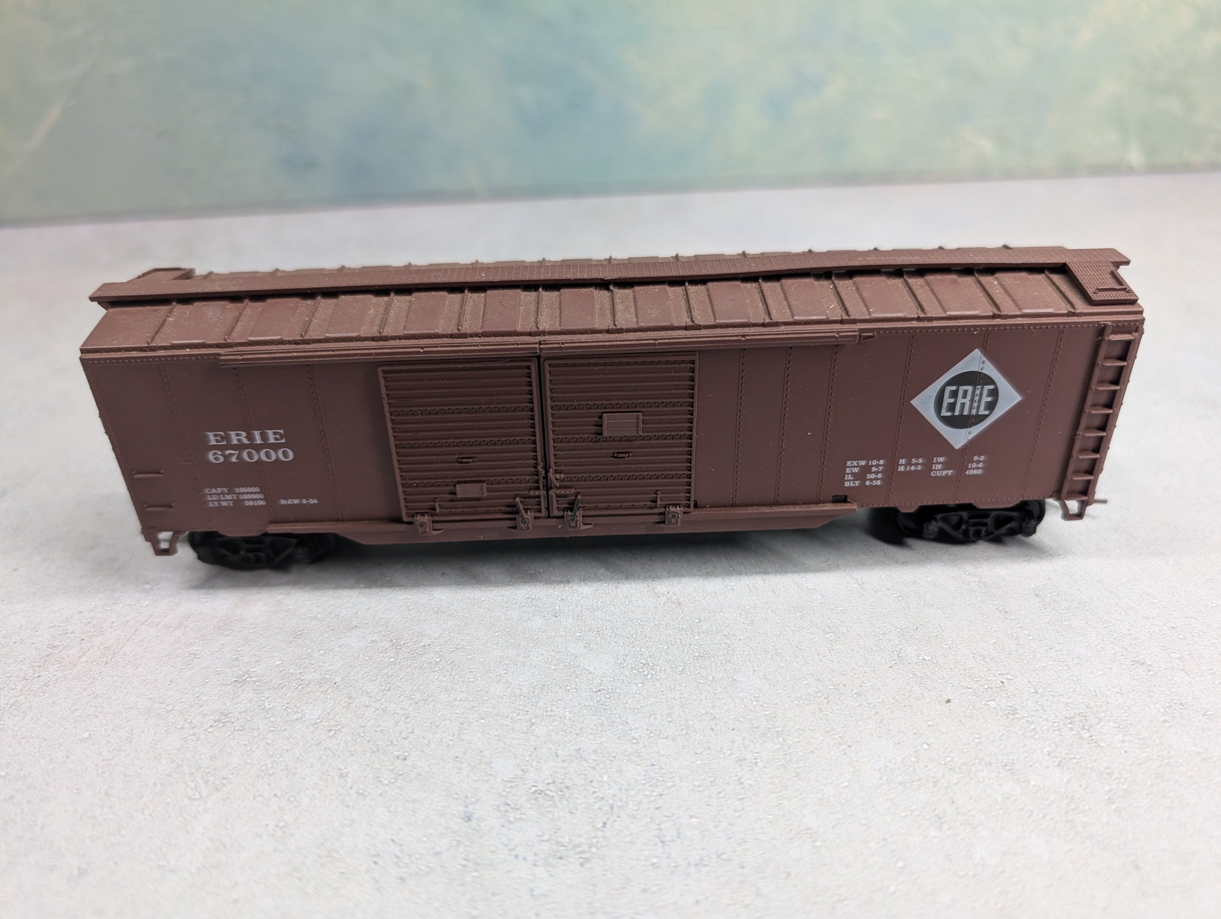USED Athearn HO Scale 50' DD Box Car Erie Lackawanna EL #67000