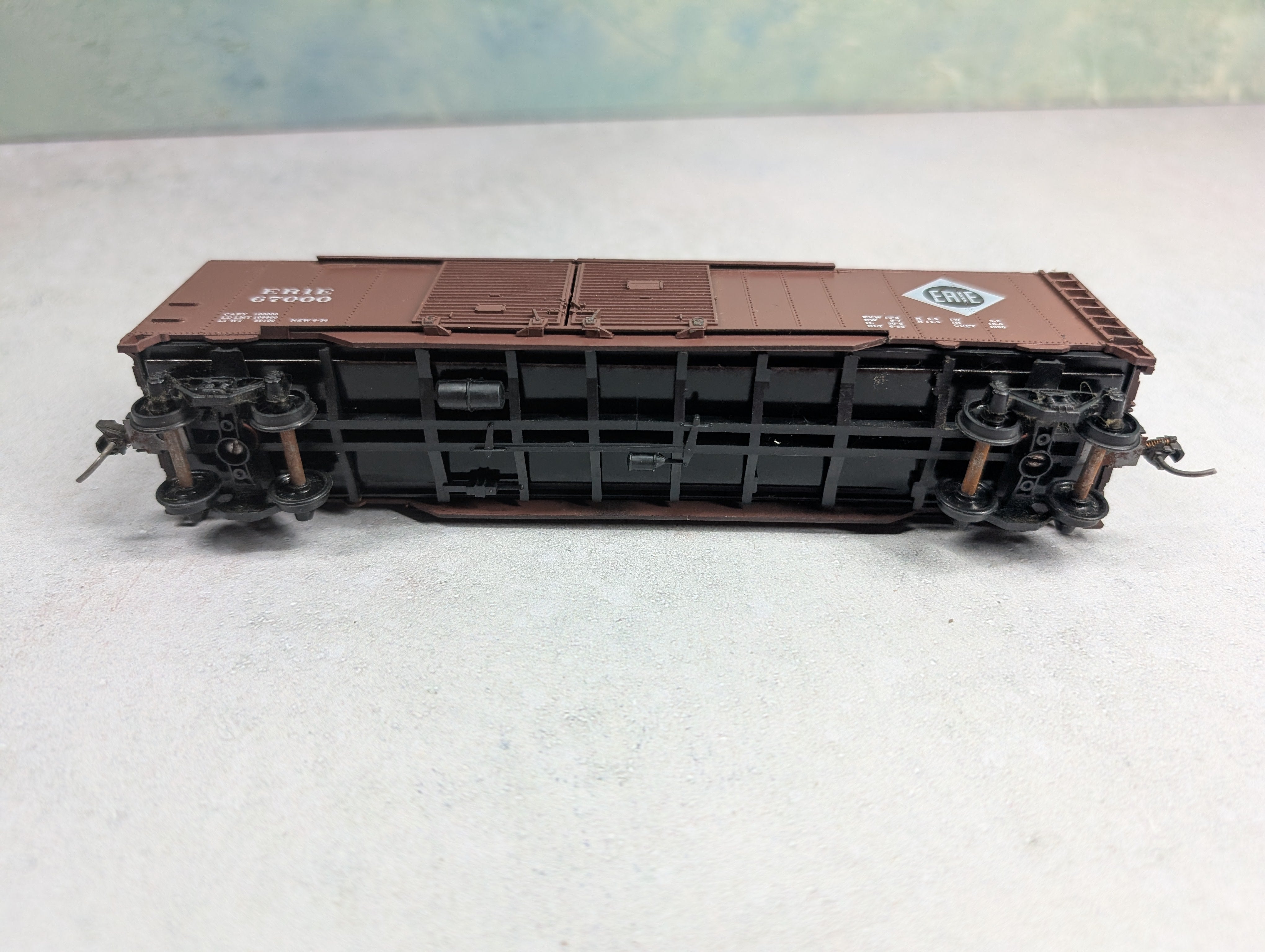 USED Athearn HO Scale 50' DD Box Car Erie Lackawanna EL #67000