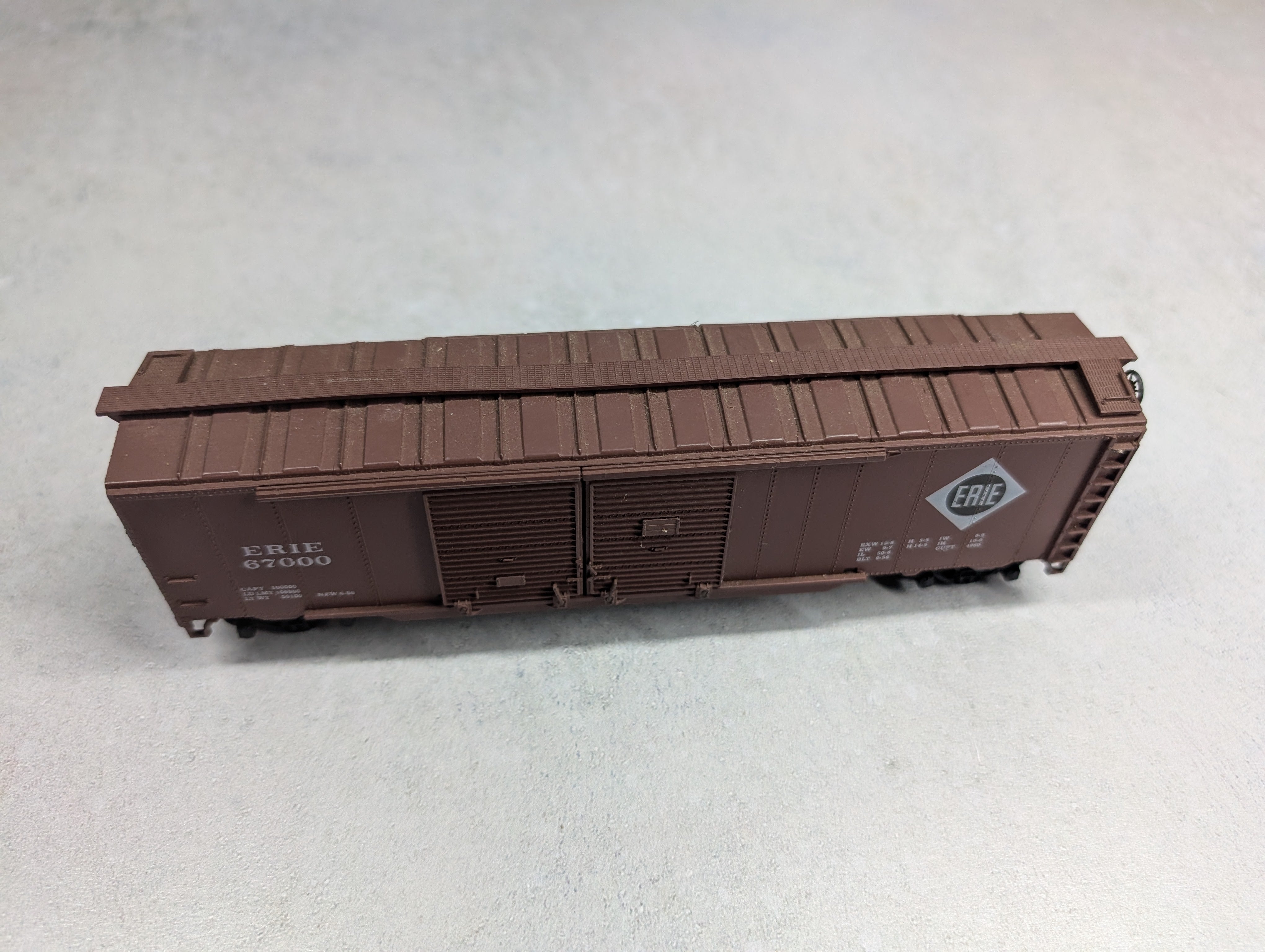 USED Athearn HO Scale 50' DD Box Car Erie Lackawanna EL #67000