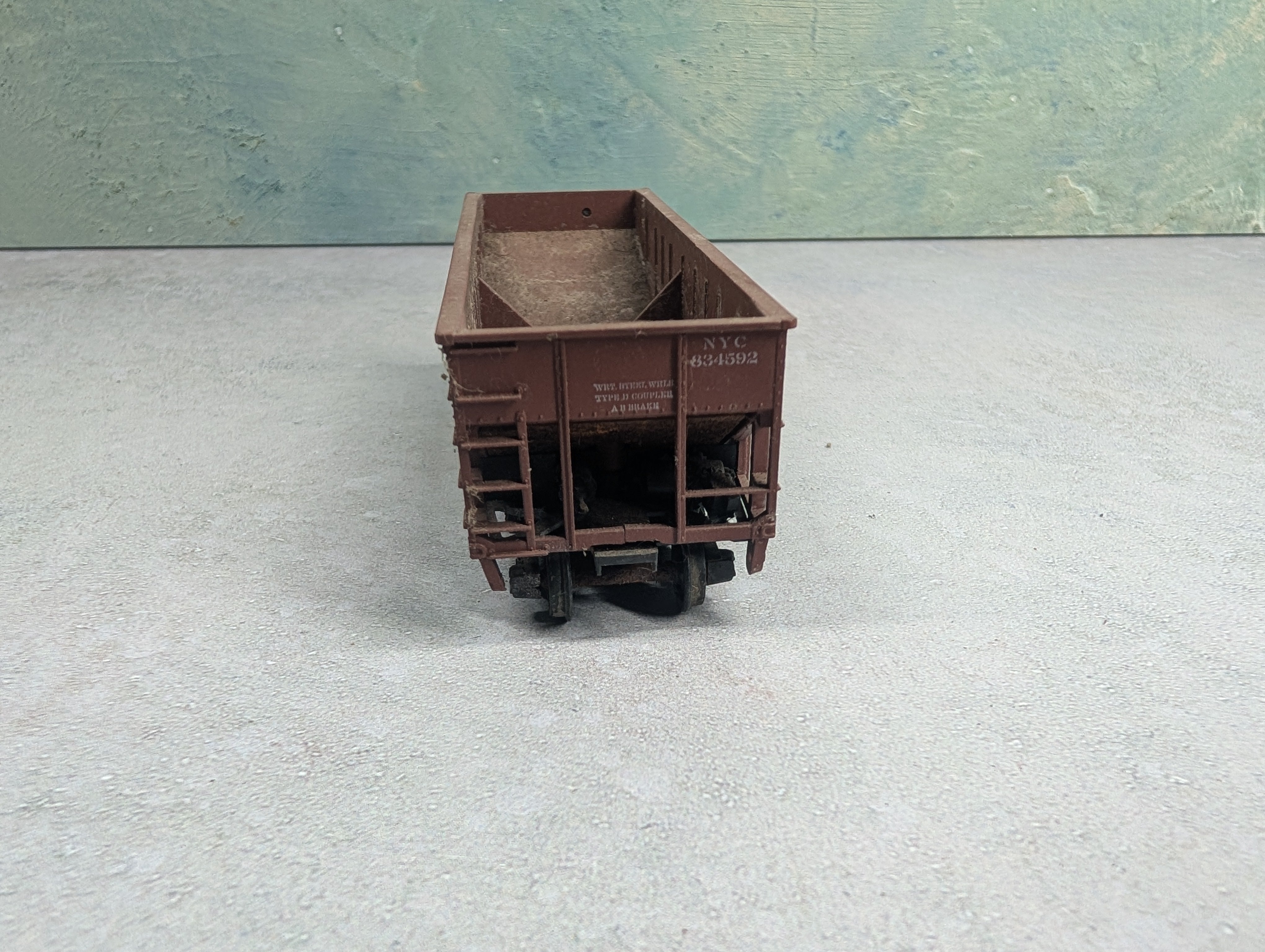 USED Athearn HO Scale 2 Bay Open Hopper New York Central NYC #834592