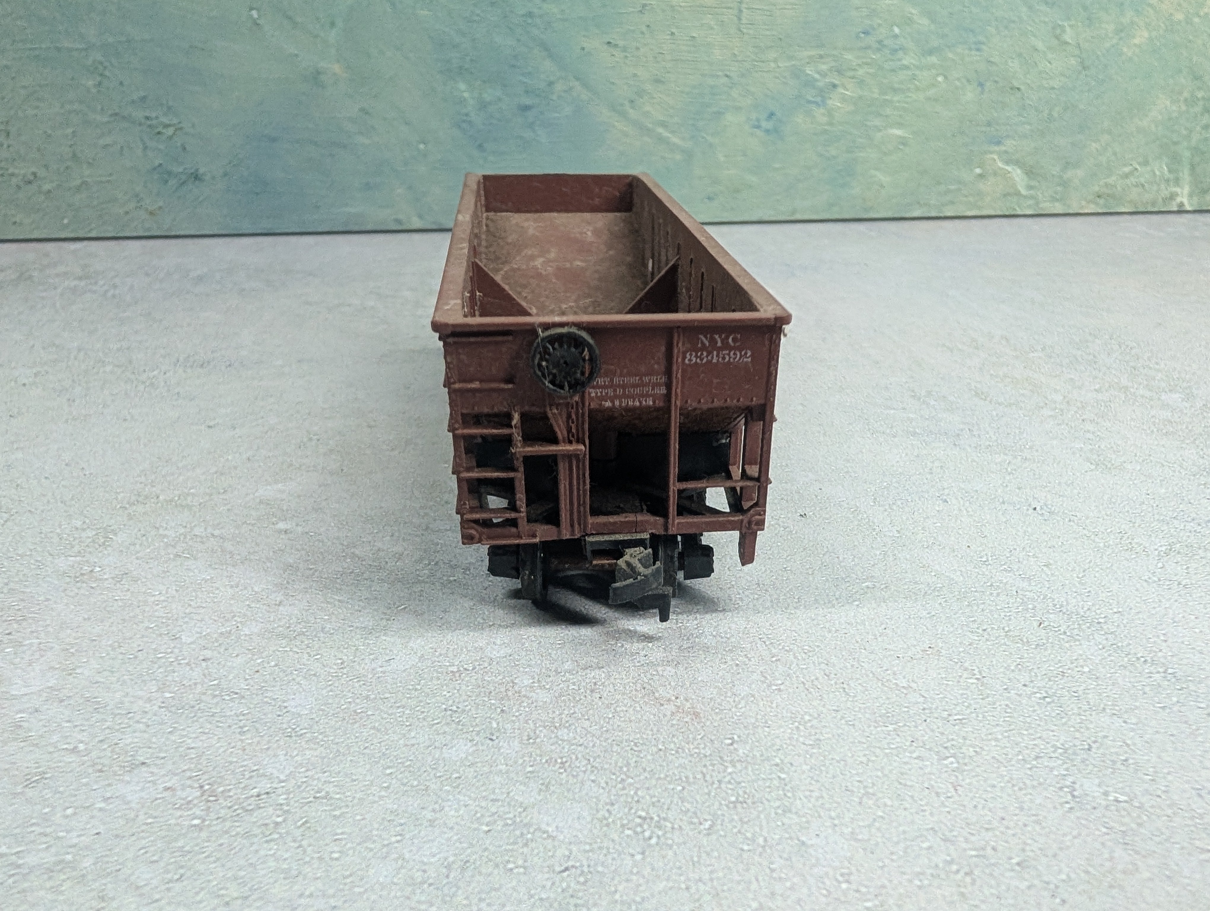 USED Athearn HO Scale 2 Bay Open Hopper New York Central NYC #834592