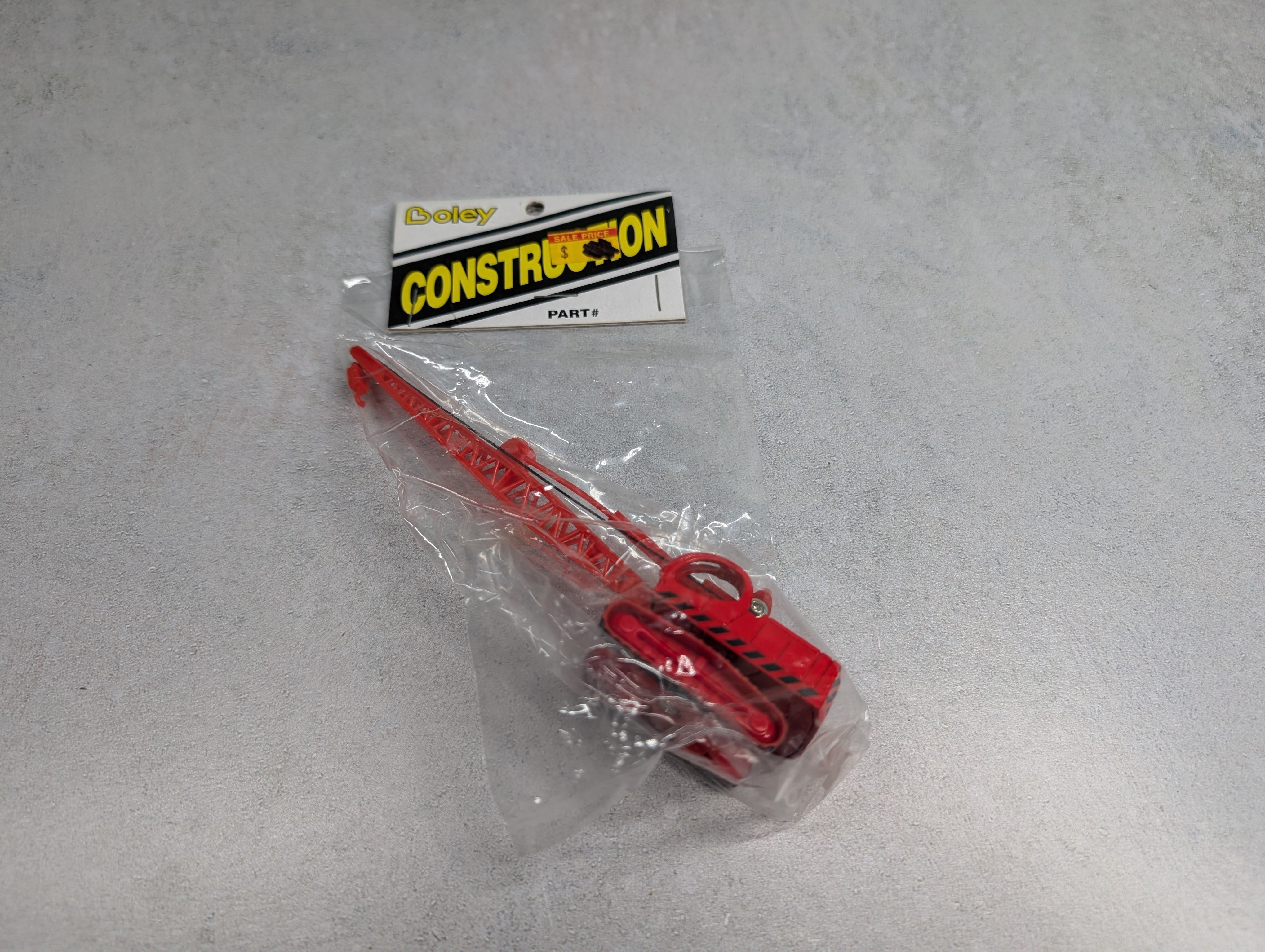 Boley 37622 HO Scale Red Crane Construction Vehicle
