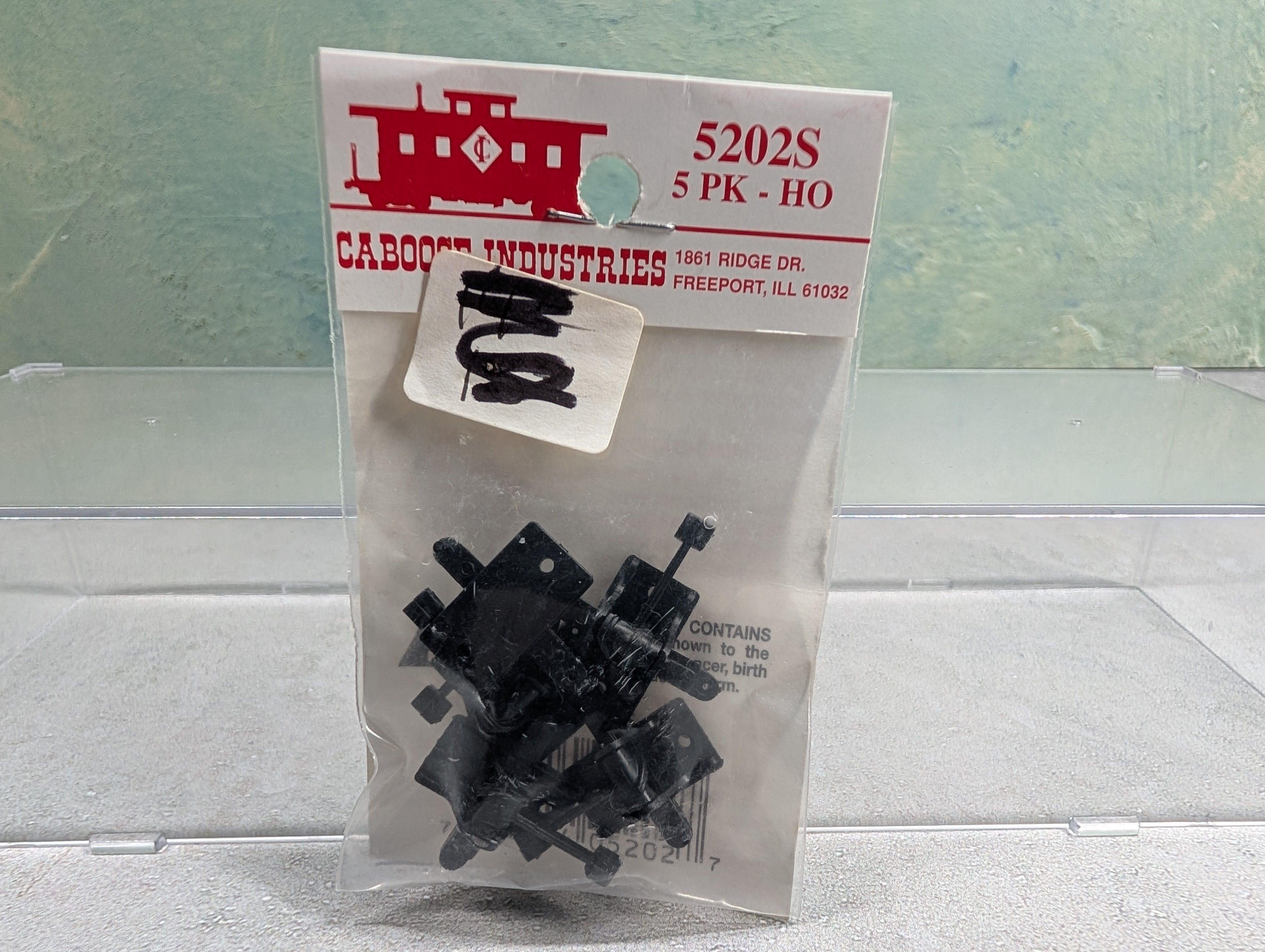 Caboose Industries 5202S HO Scale Operating Ground Throw, Sprung .190" Travel (5 pcs)