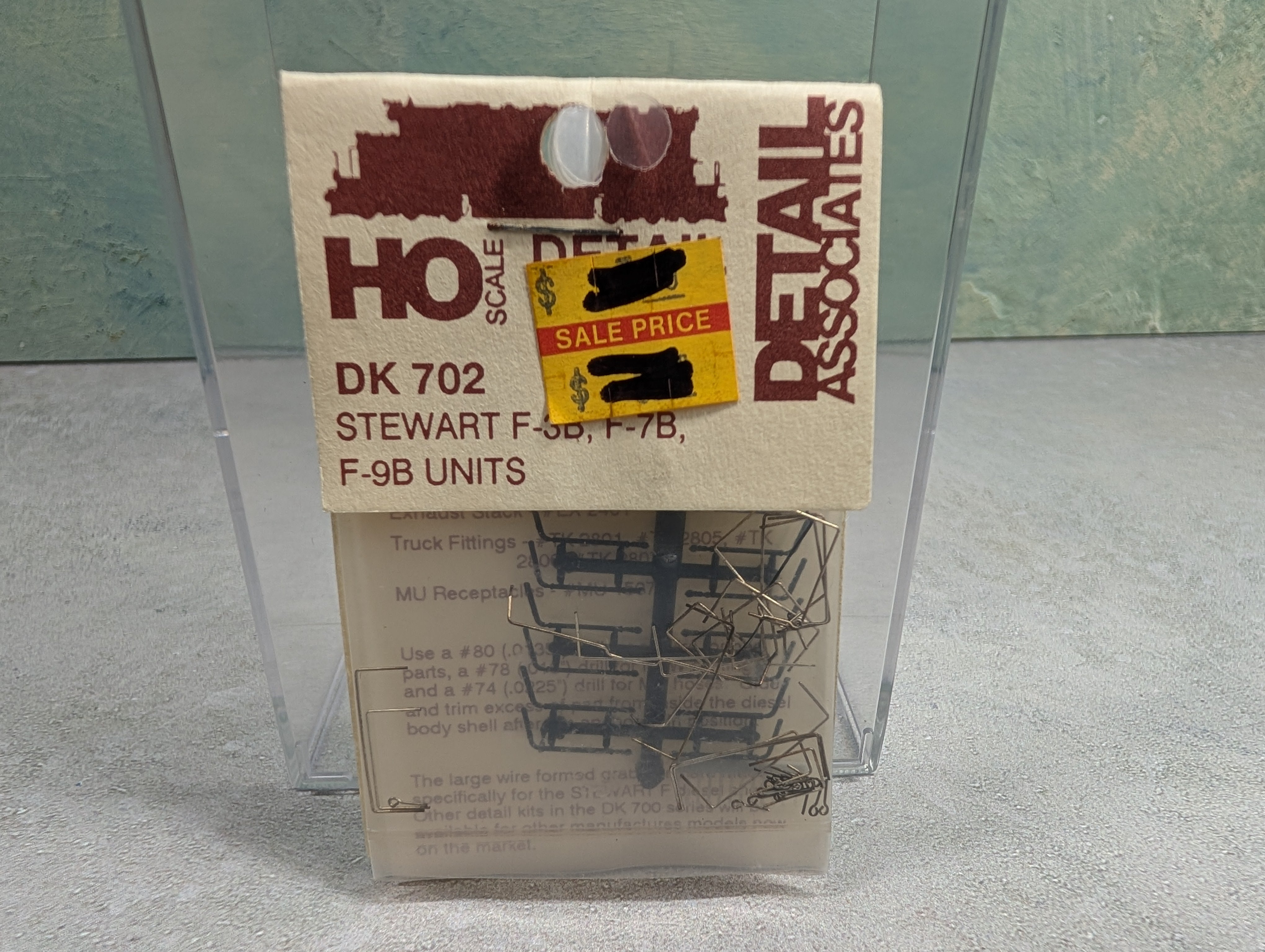 Details Associates DK702 HO Scale Stewart F3B F7B F9B Unites Detail Parts