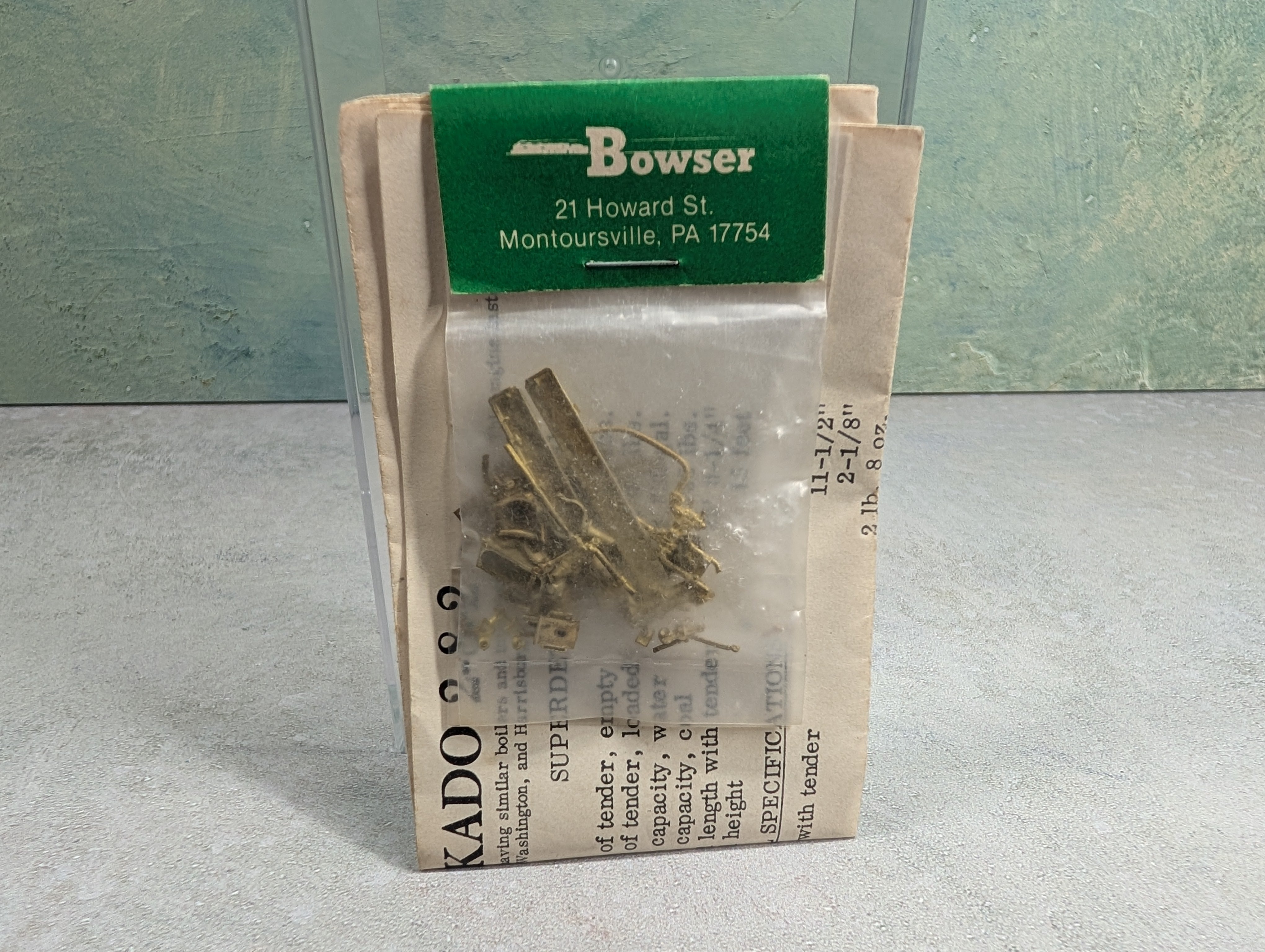 Bowser 1-100810 HO Scale L-1 Superdetail Kit PRR L1 L-1 2-8-2 Mikado Steam Locomotive Brass Super Detail Kit