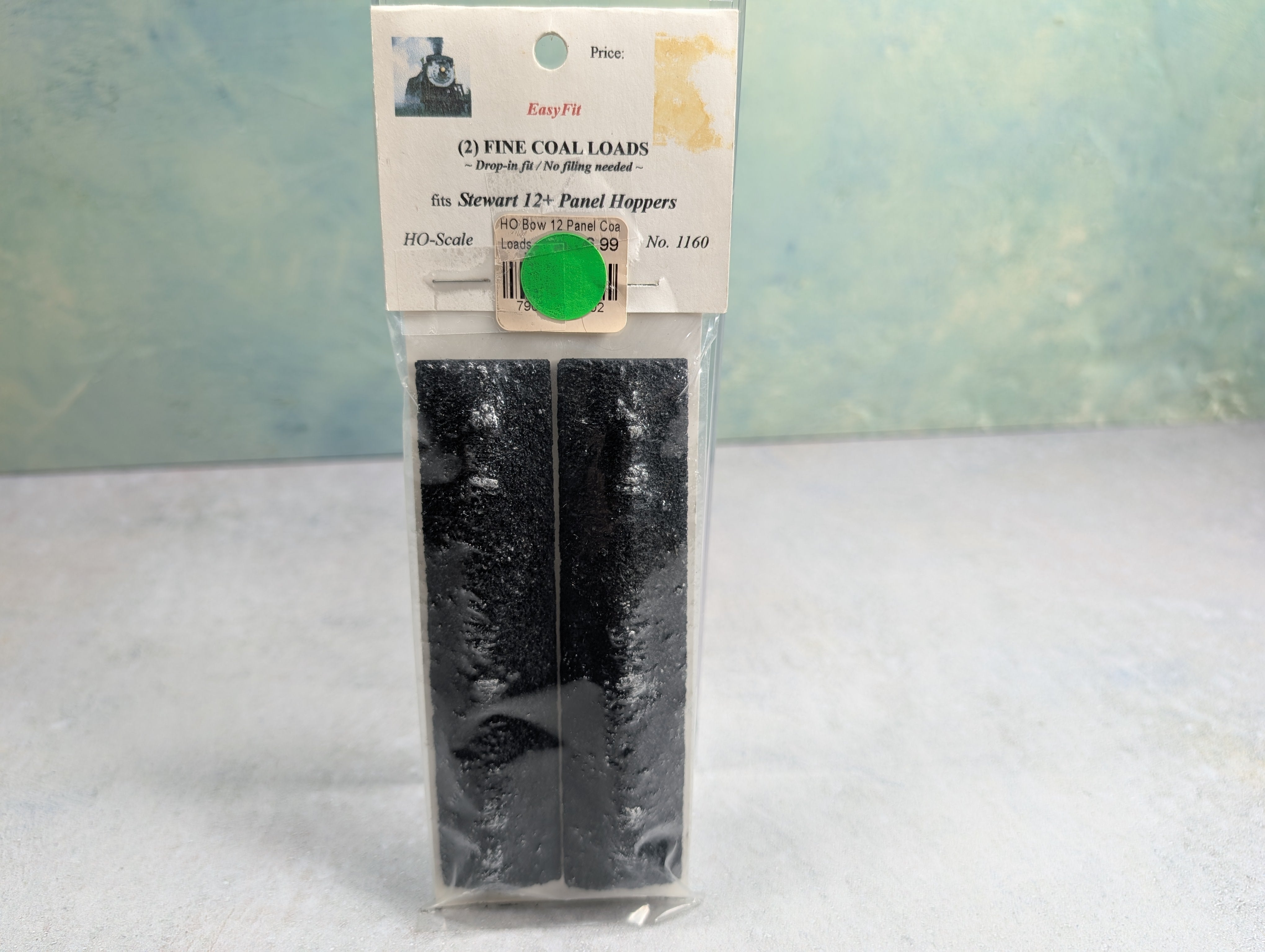 JWD Premium Products 1160 HO Scale Fine Coal Loads for Stewart 12 Panel Hoppers (2 pcs)