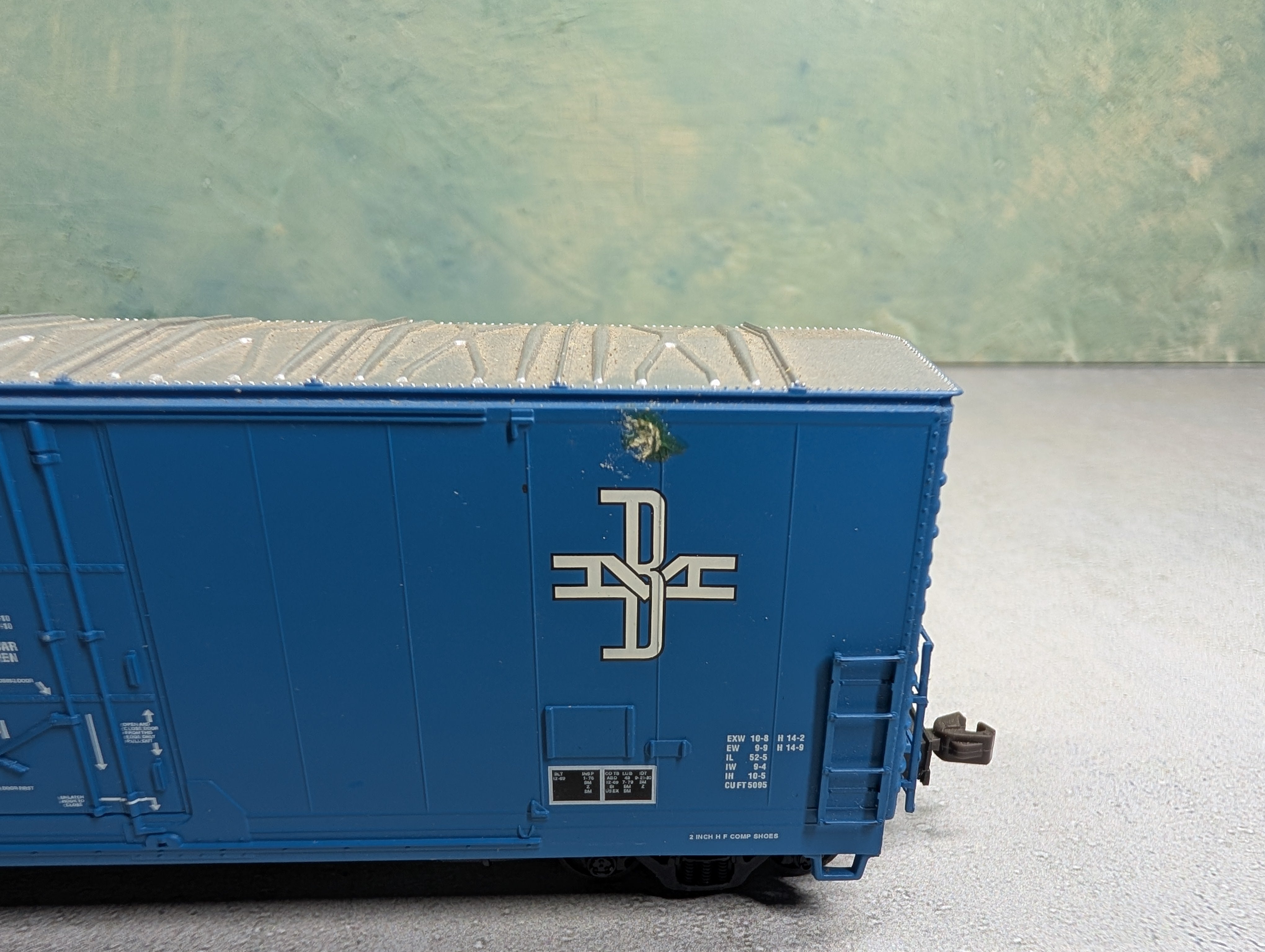 USED Atlas HO Scale 53' Dual Air Pak DD Box Car Boston & Maine BM #119