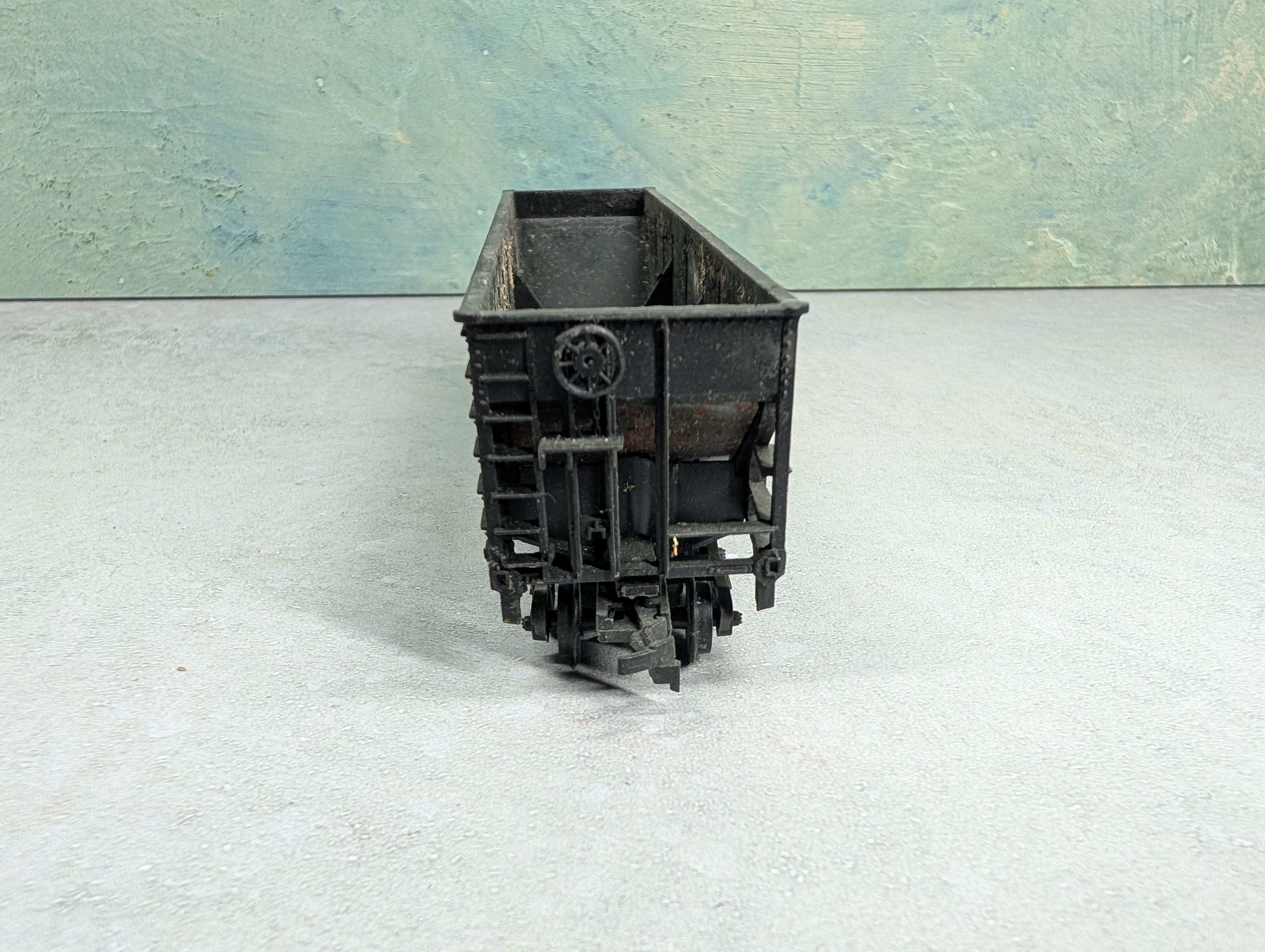 USED HO Scale 3 Bay Open Hopper Reading RDG #483763