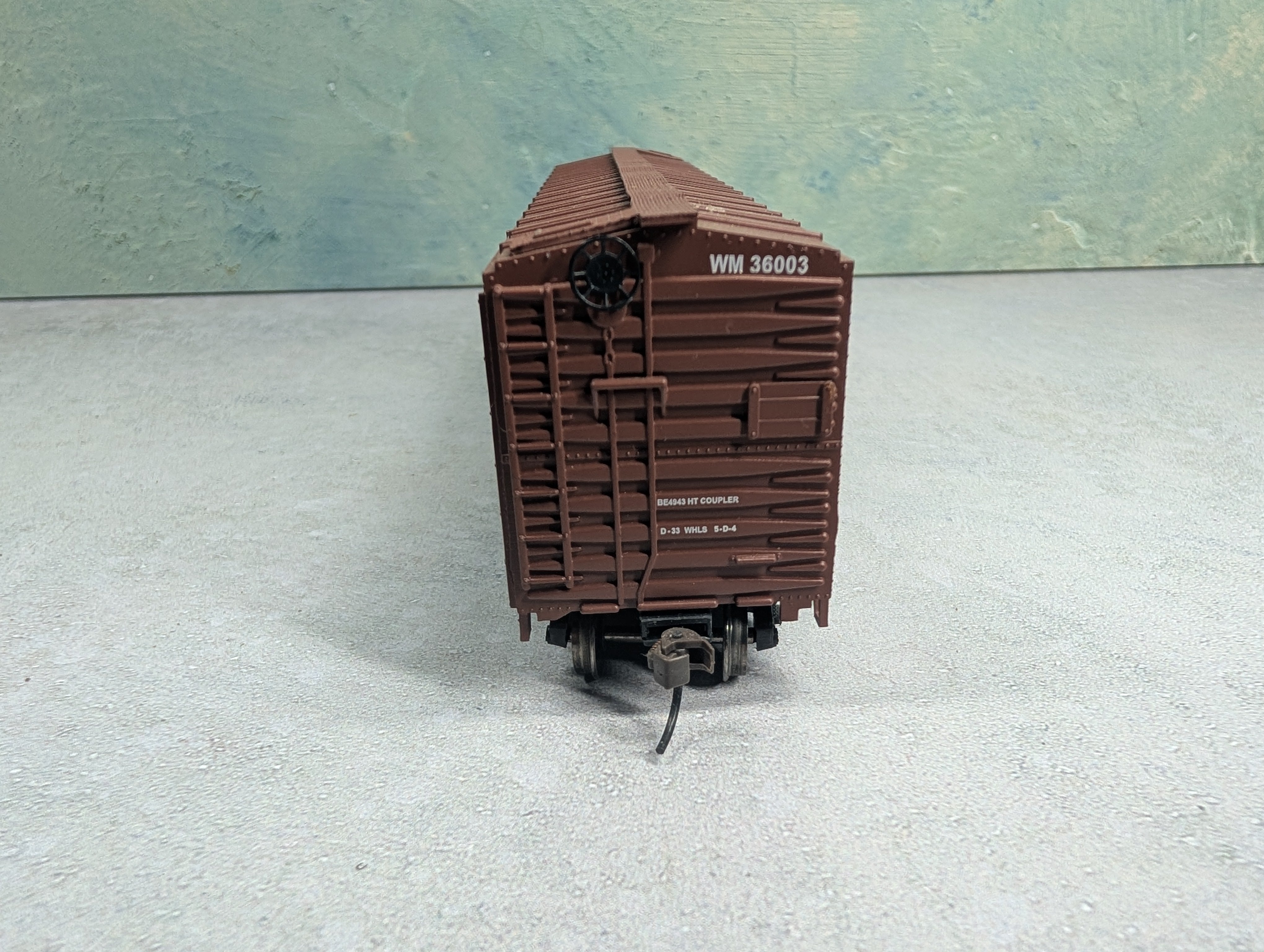 USED Bachmann HO Scale 50' Box Car Western Maryland WM #36003