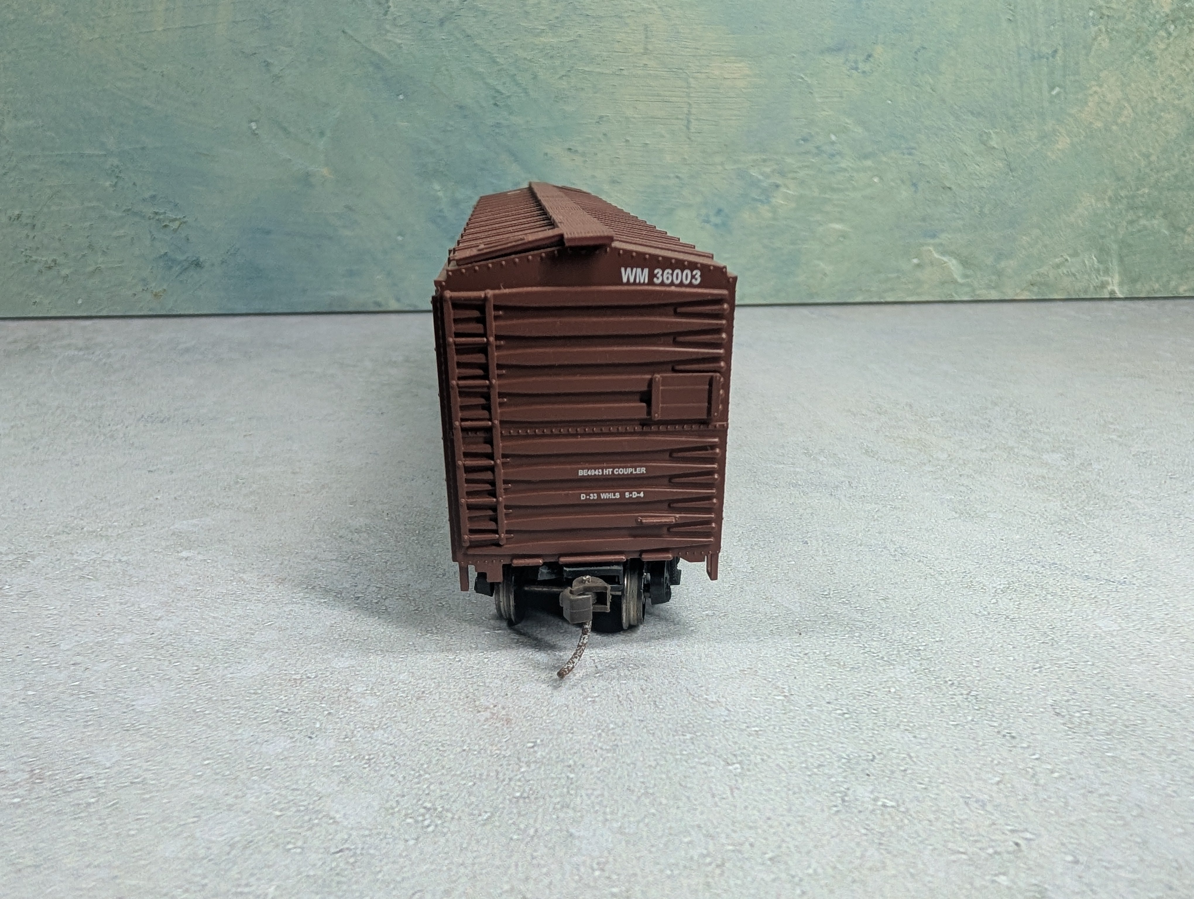 USED Bachmann HO Scale 50' Box Car Western Maryland WM #36003