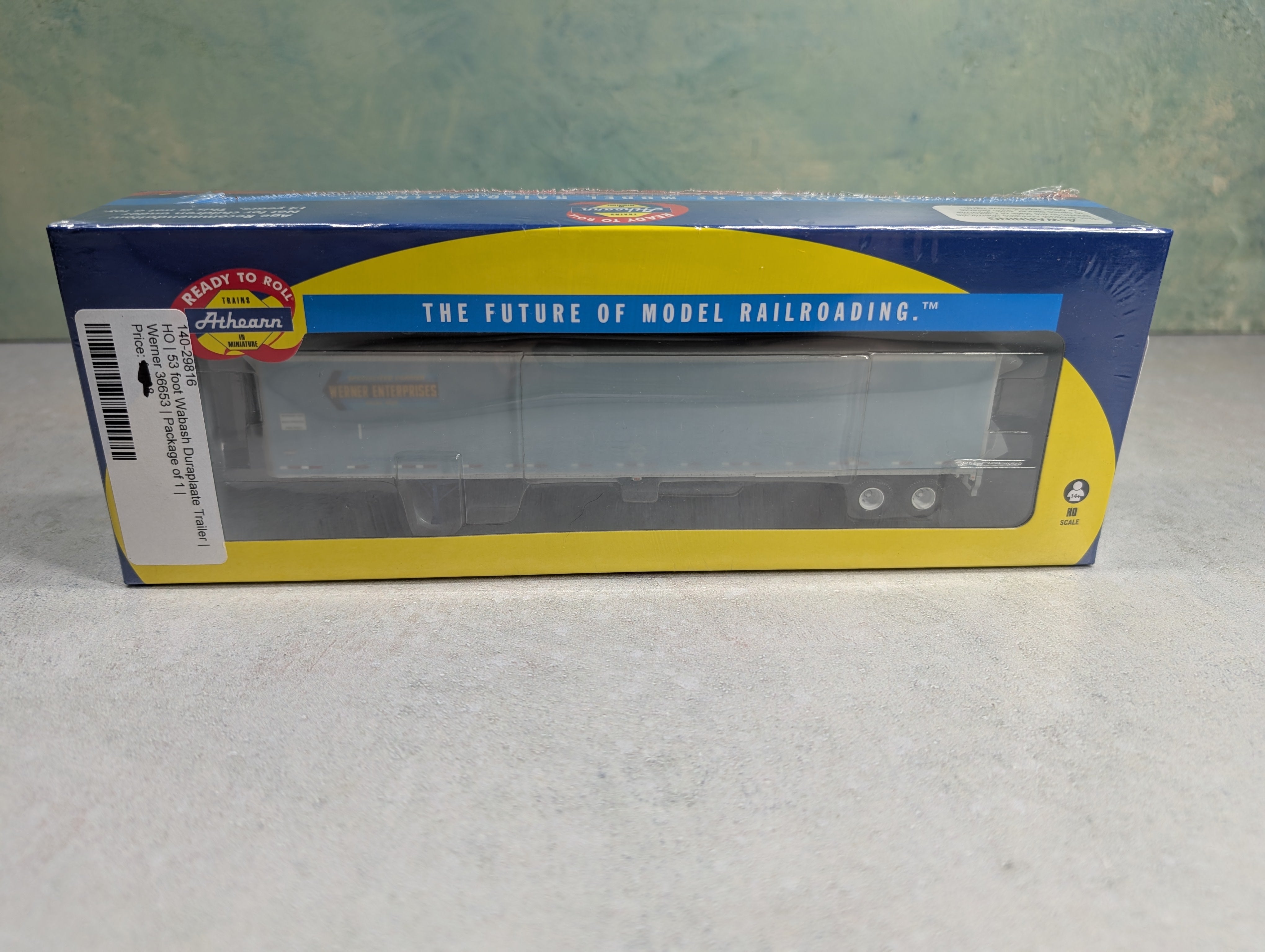 Athearn 29816 HO Scale 53' Duraplate Trailer Werner Enterprises #36653