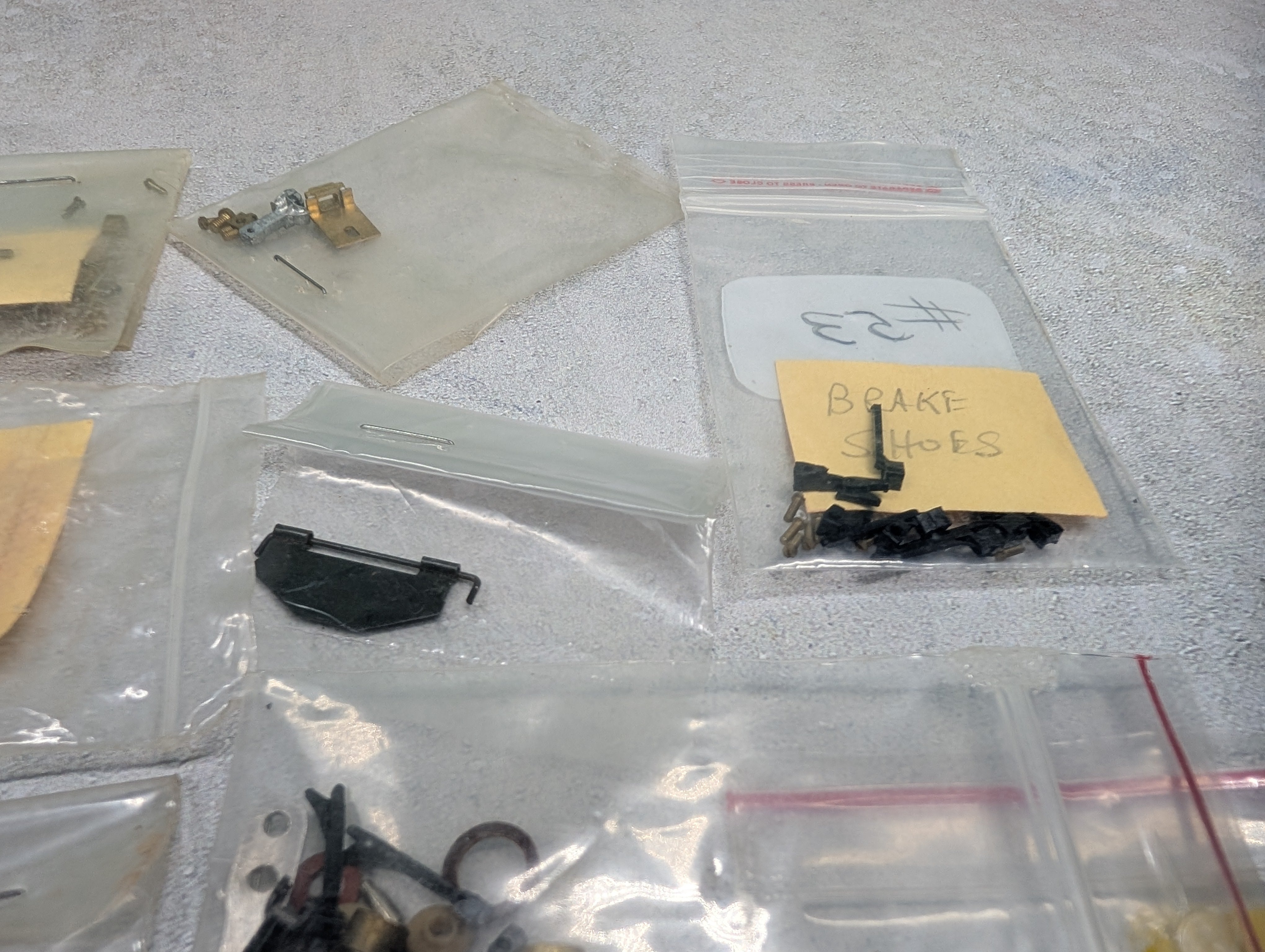 USED HO Scale Large Lot of PFM Steam Locomotive Parts & More Wheels, Gearbox & more