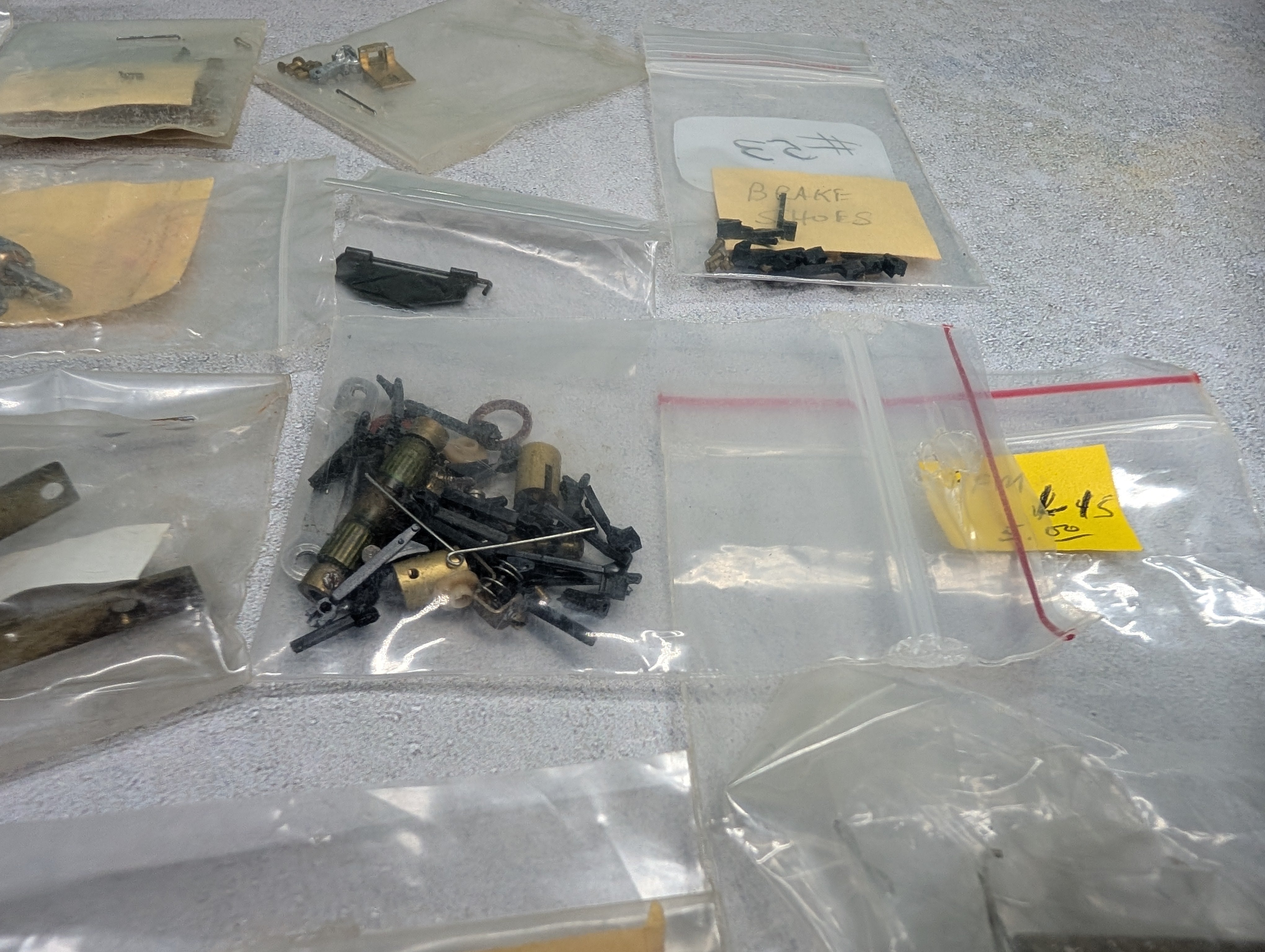 USED HO Scale Large Lot of PFM Steam Locomotive Parts & More Wheels, Gearbox & more