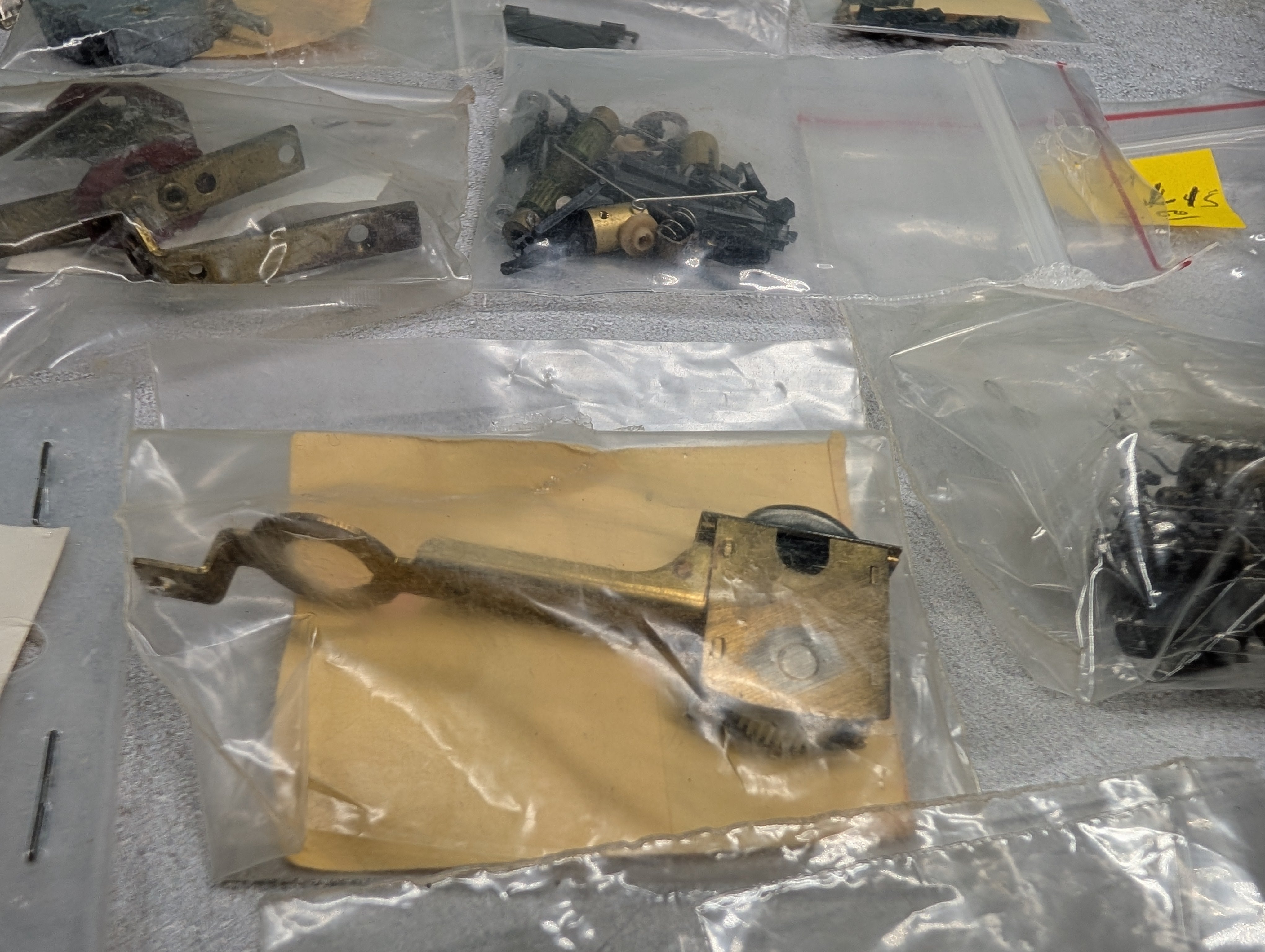 USED HO Scale Large Lot of PFM Steam Locomotive Parts & More Wheels, Gearbox & more