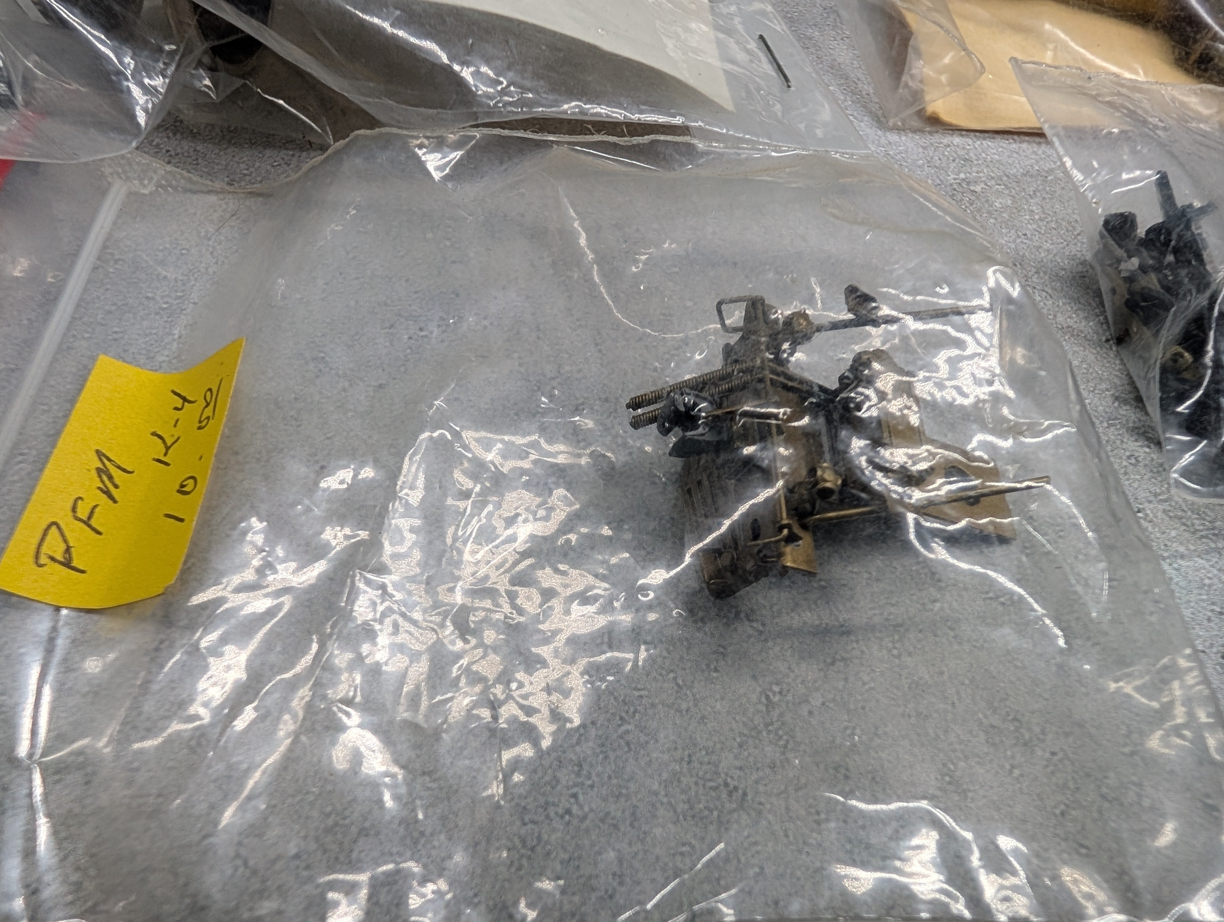 USED HO Scale Large Lot of PFM Steam Locomotive Parts & More Wheels, Gearbox & more