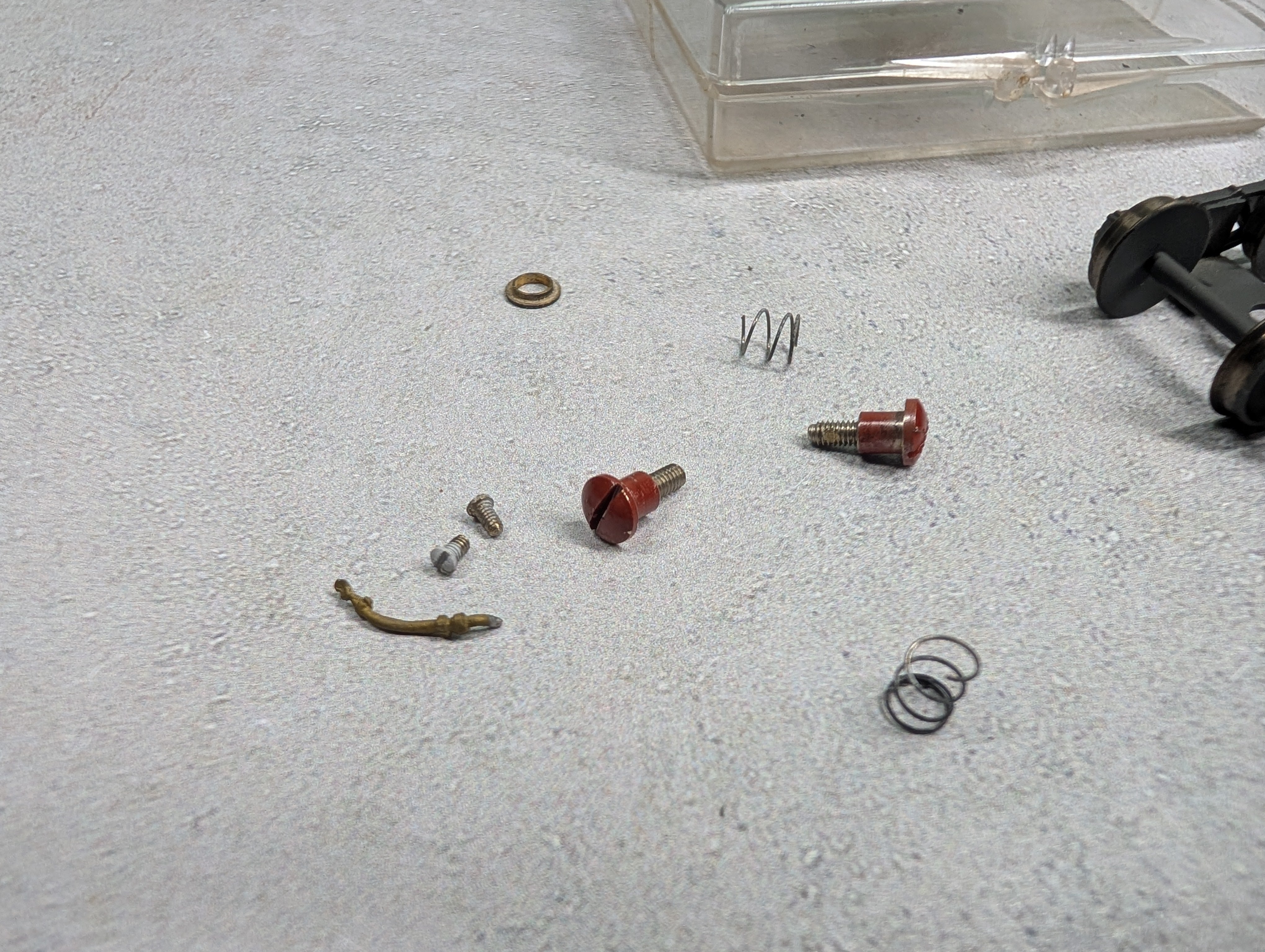 USED Sunset Models HO Scale NDA Caboose Hardware & Arch Bar Trucks