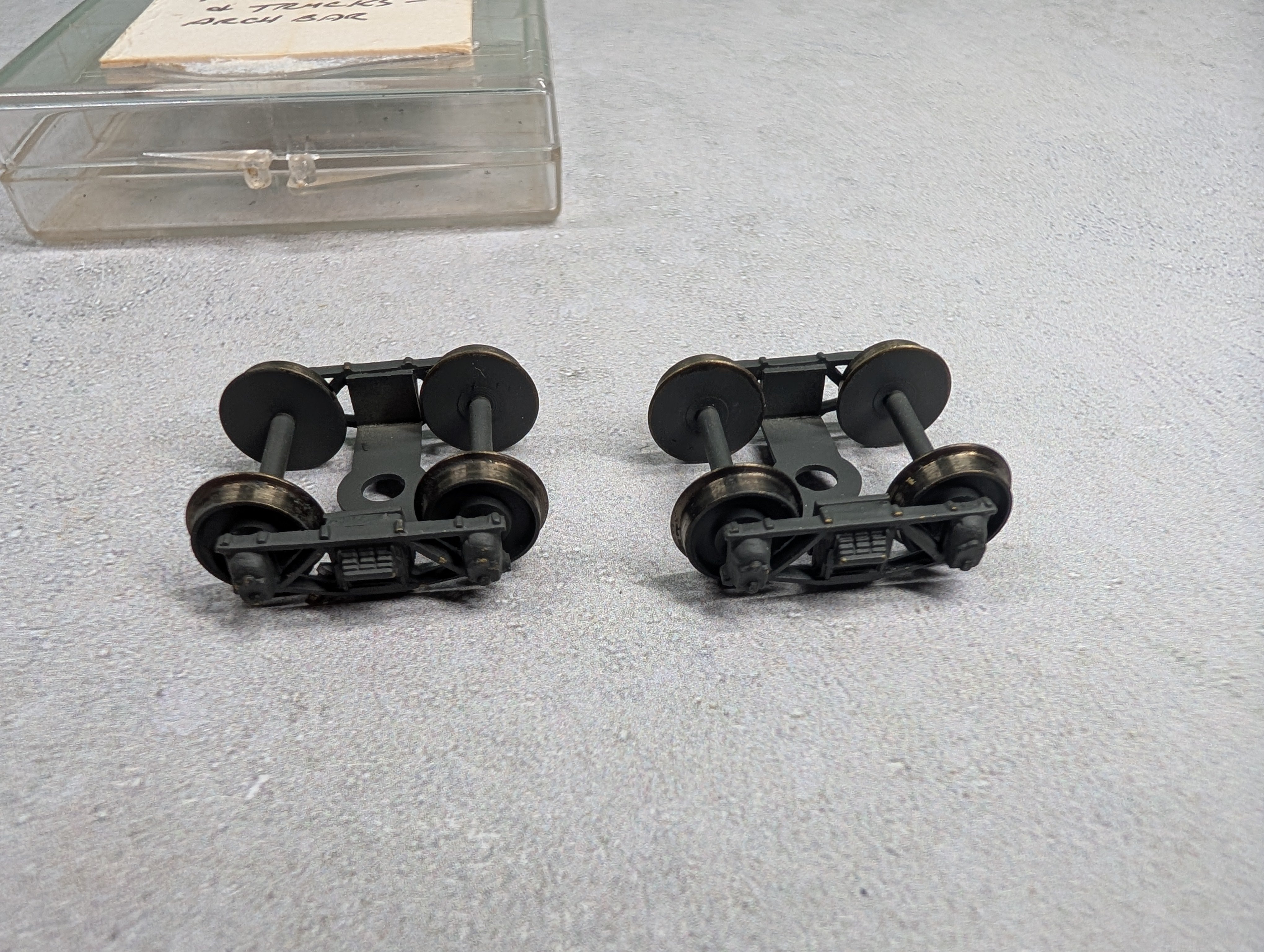 USED Sunset Models HO Scale NDA Caboose Hardware & Arch Bar Trucks