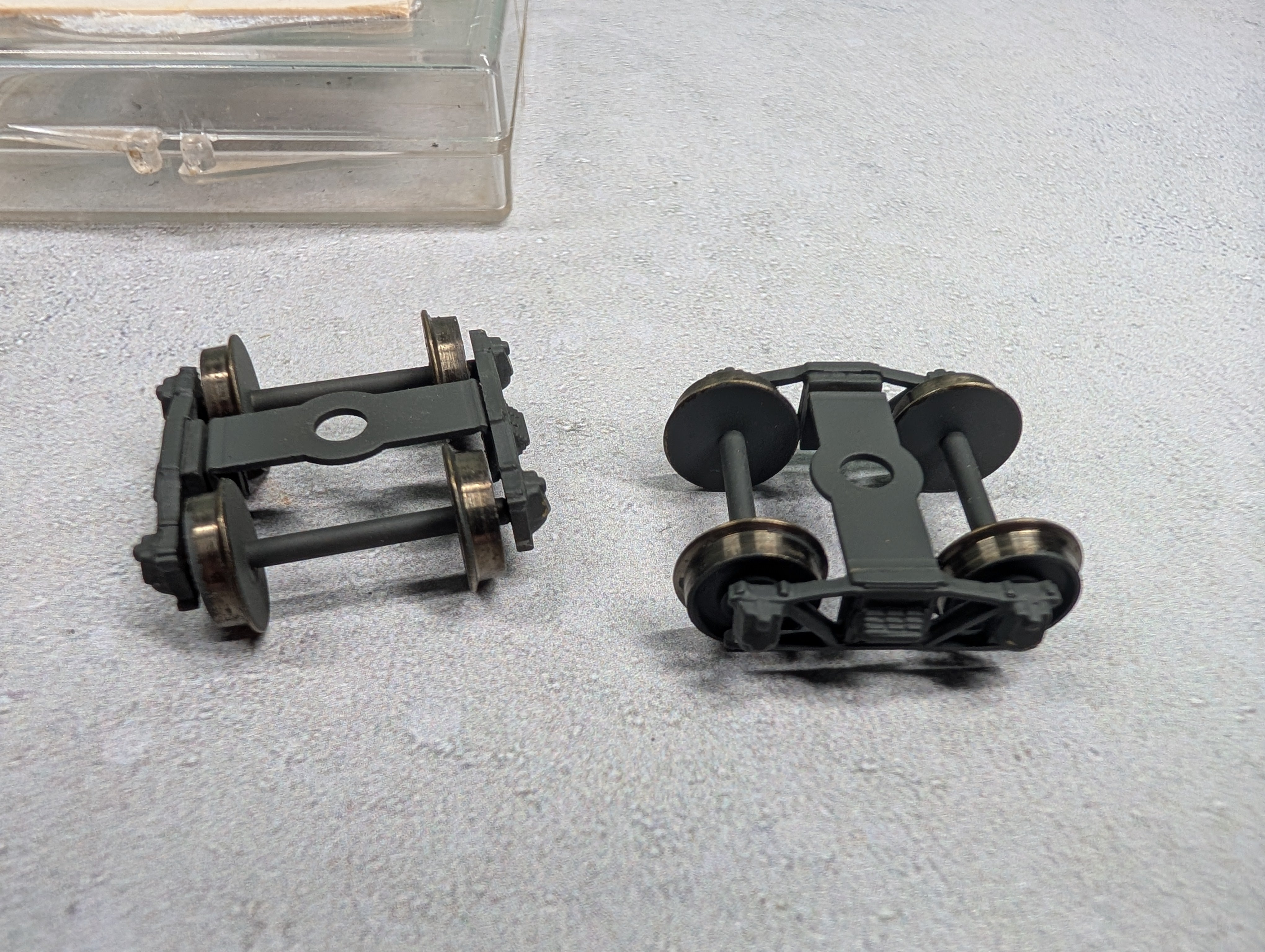 USED Sunset Models HO Scale NDA Caboose Hardware & Arch Bar Trucks