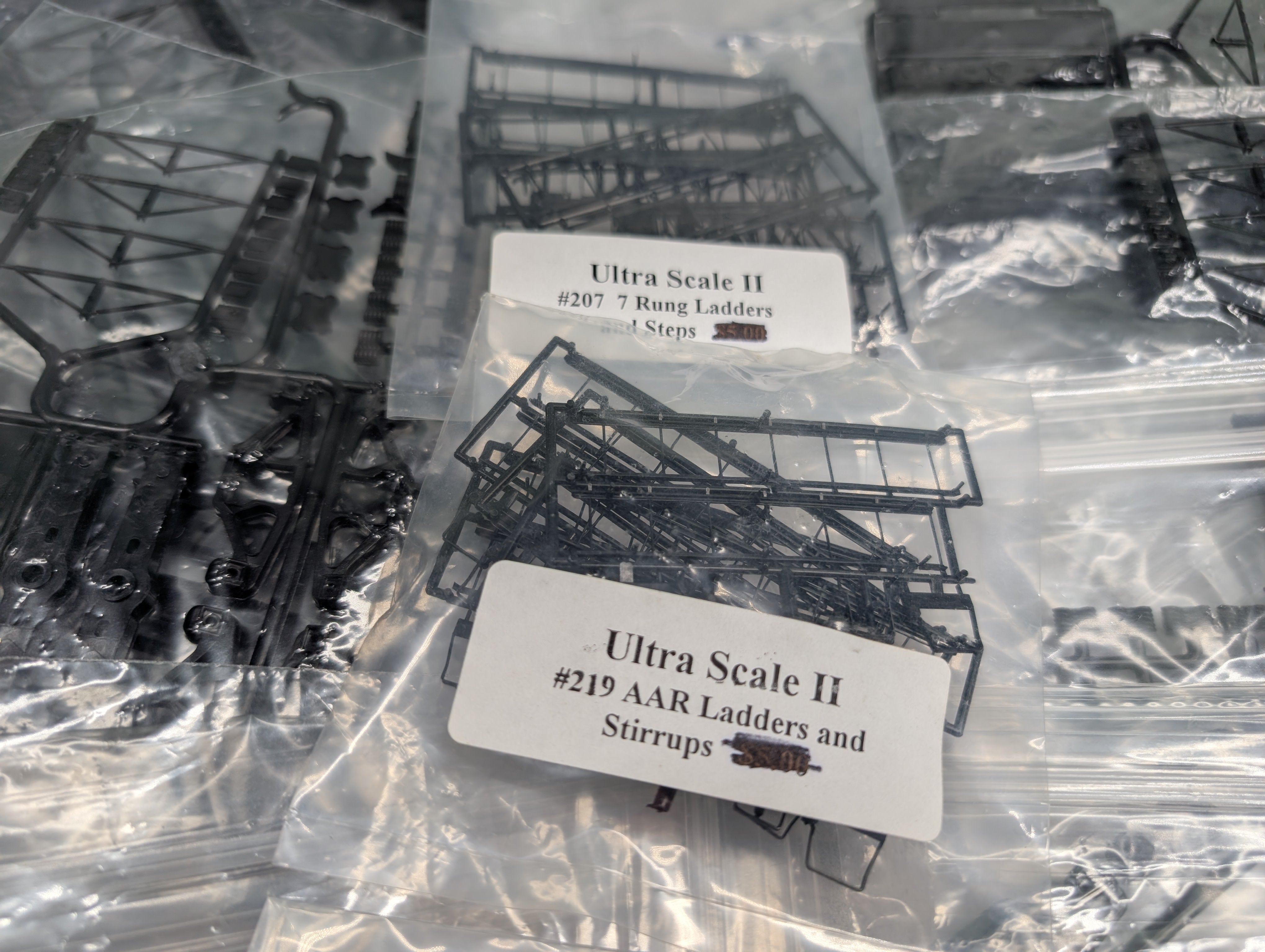 USED O Large lot of Ladders, Steps Trucks and Other Detail Parts Ultra Scale II + more