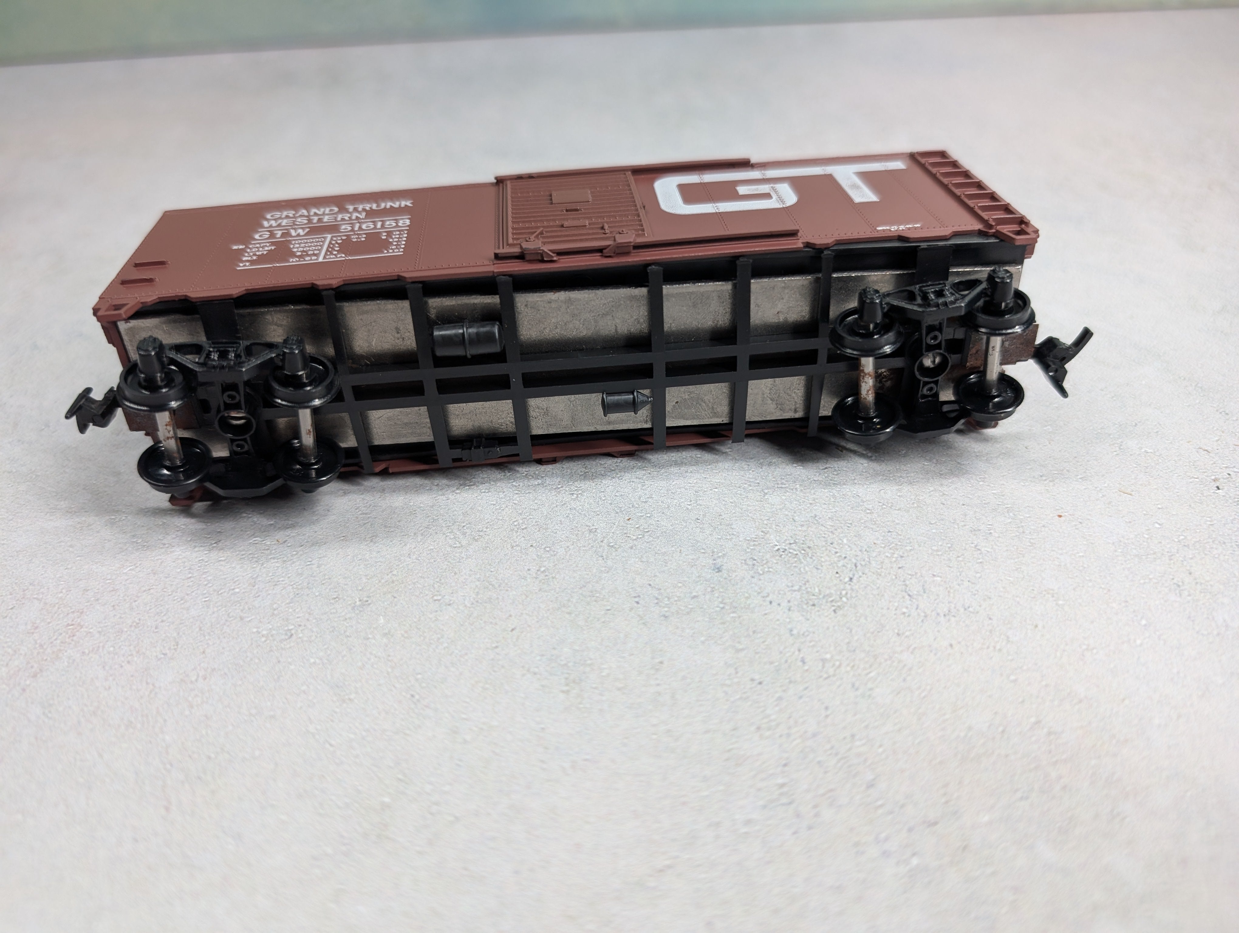 USED Athearn HO Scale 40' Box Car Grand Trunk Western GTW #516158
