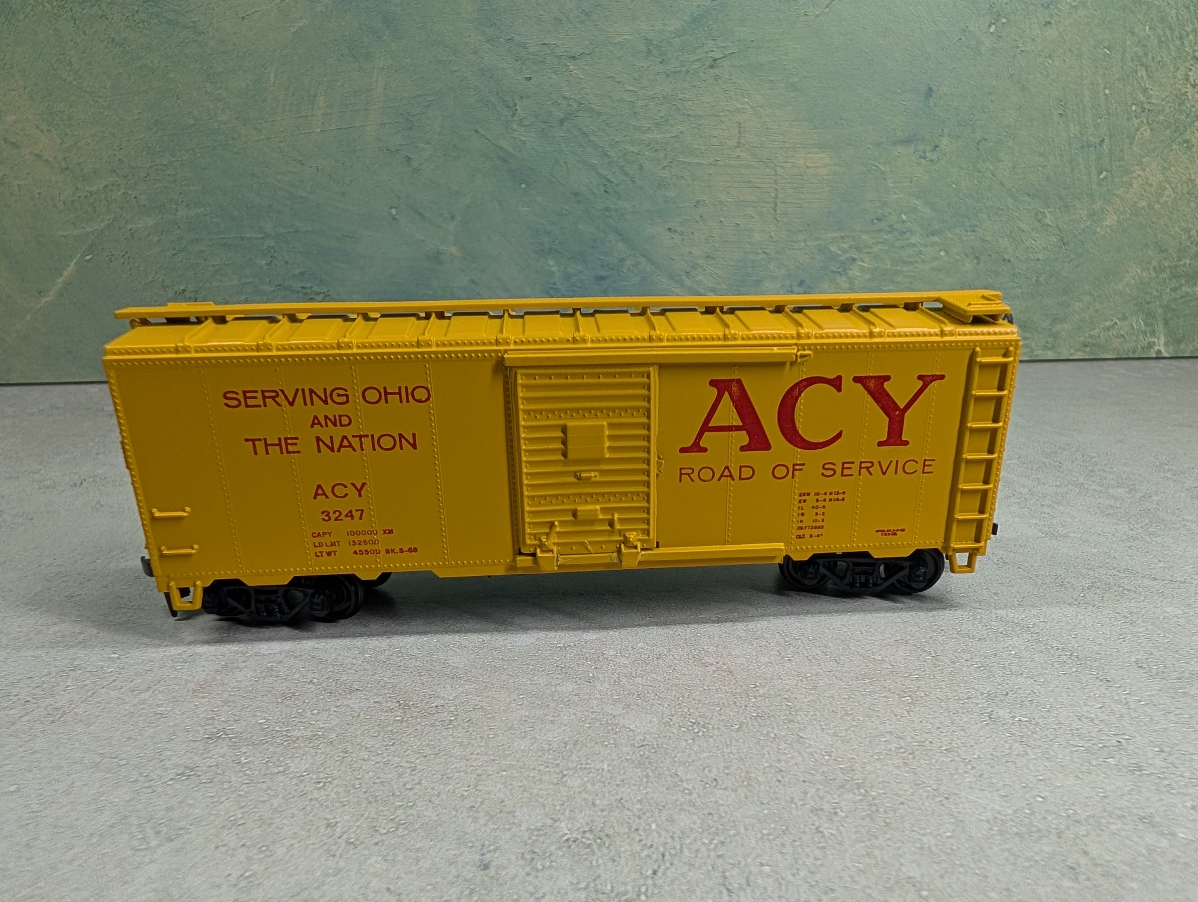 USED Athearn HO Scale 40' Box Car ACY #3247