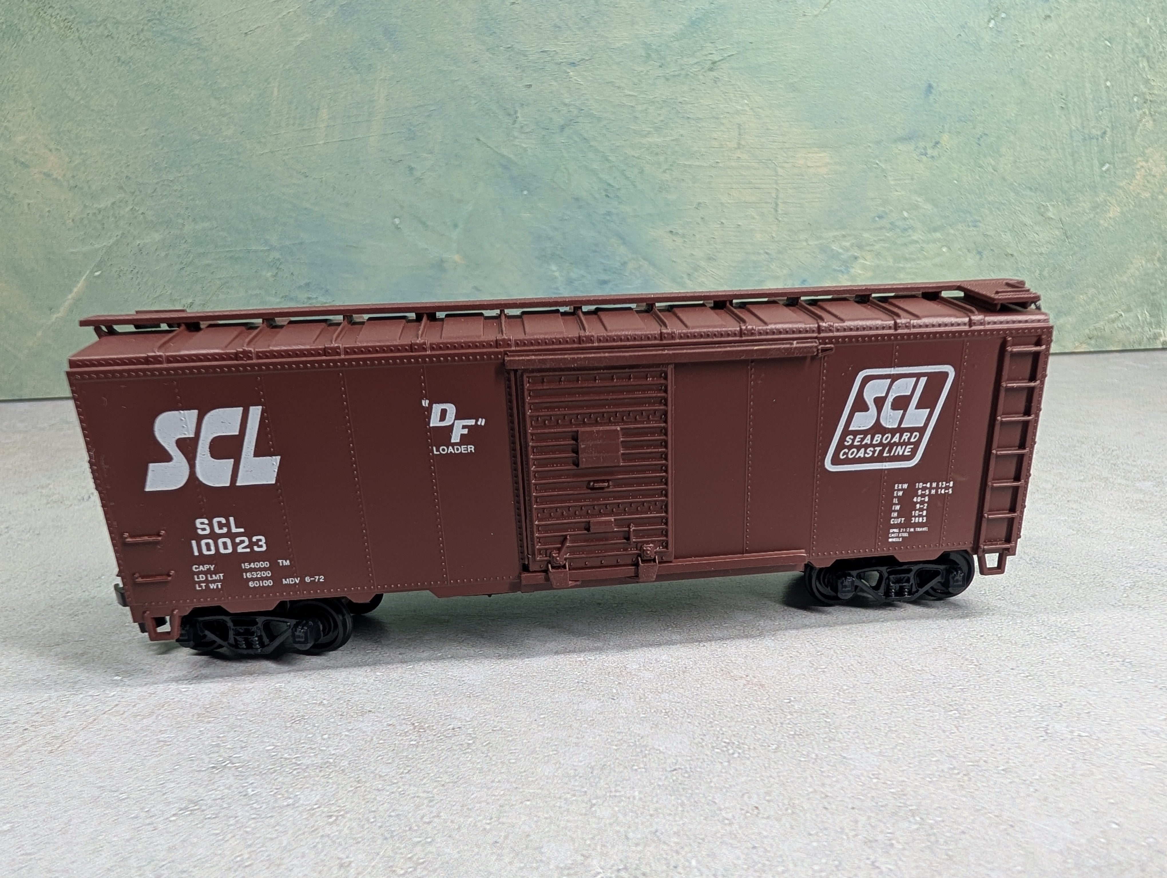 USED Athearn HO Scale 40' Box Car Seaboard Coast Line SCL #10023 Bev-Bel