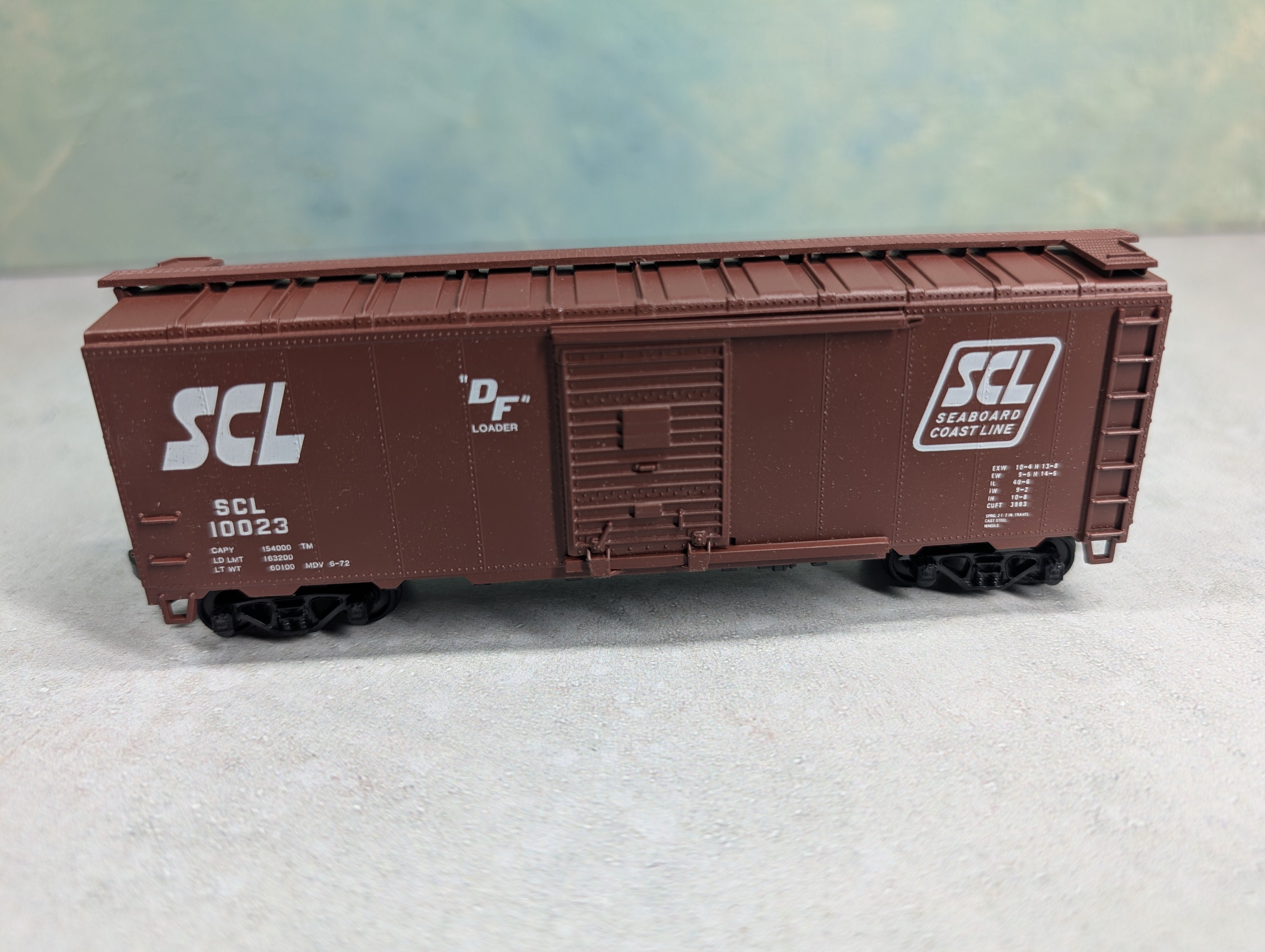 USED Athearn HO Scale 40' Box Car Seaboard Coast Line SCL #10023 Bev-Bel