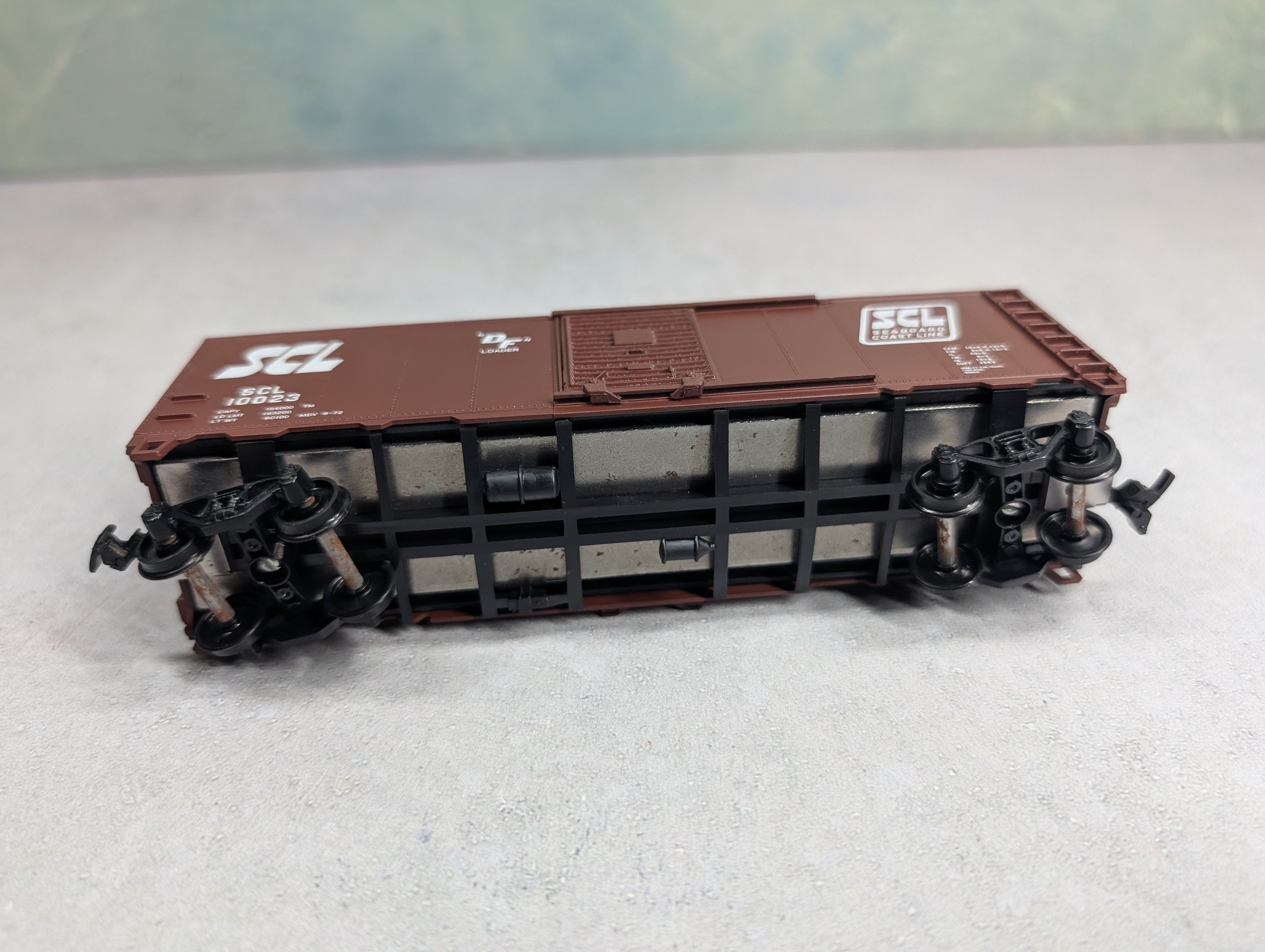 USED Athearn HO Scale 40' Box Car Seaboard Coast Line SCL #10023 Bev-Bel