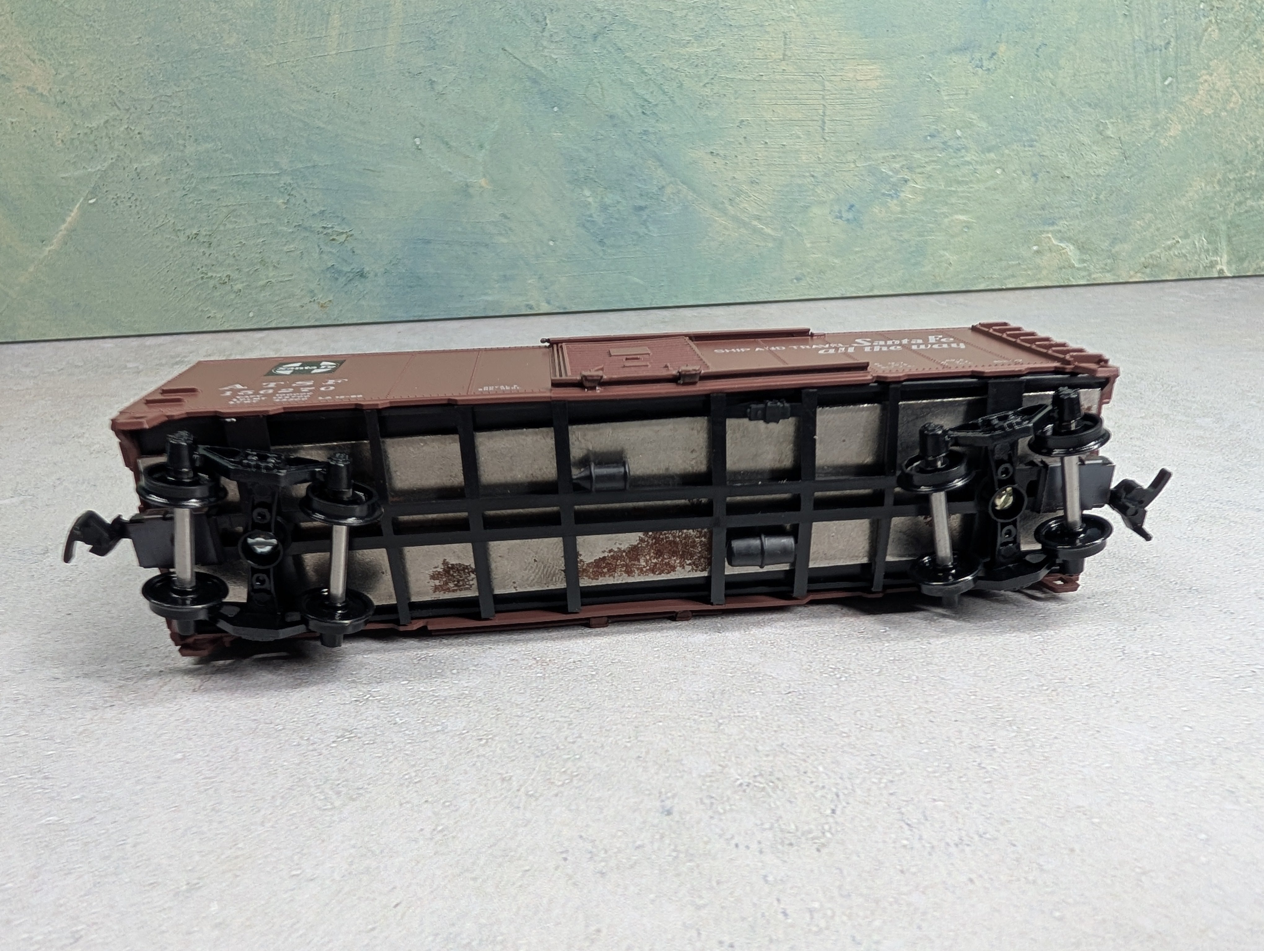 USED Athearn HO Scale 40' Box Car Santa Fe ATSF #156270
