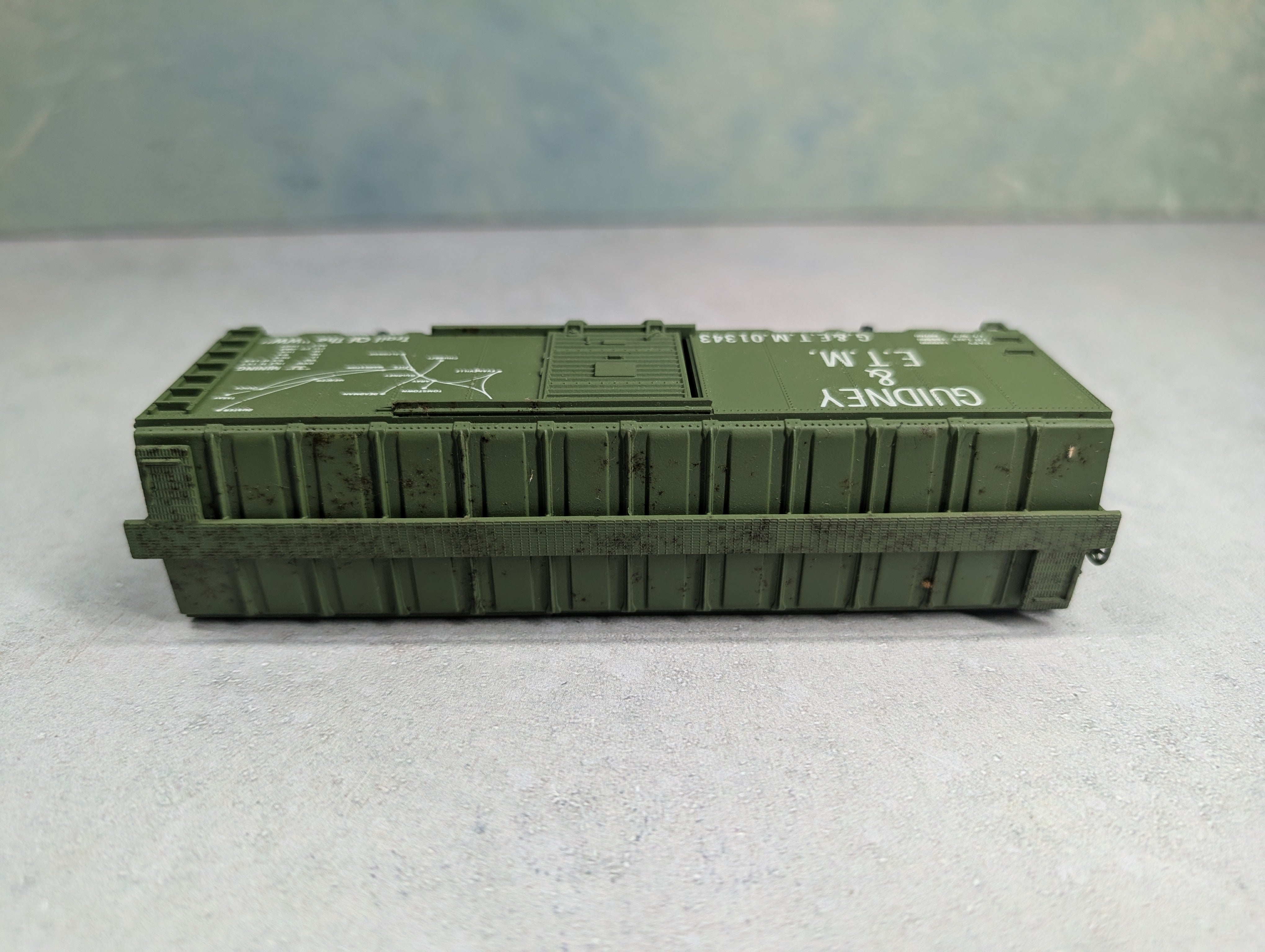 USED Athearn HO Scale 40' Box Car Guidney & ETM G&ETM #01343 Custom