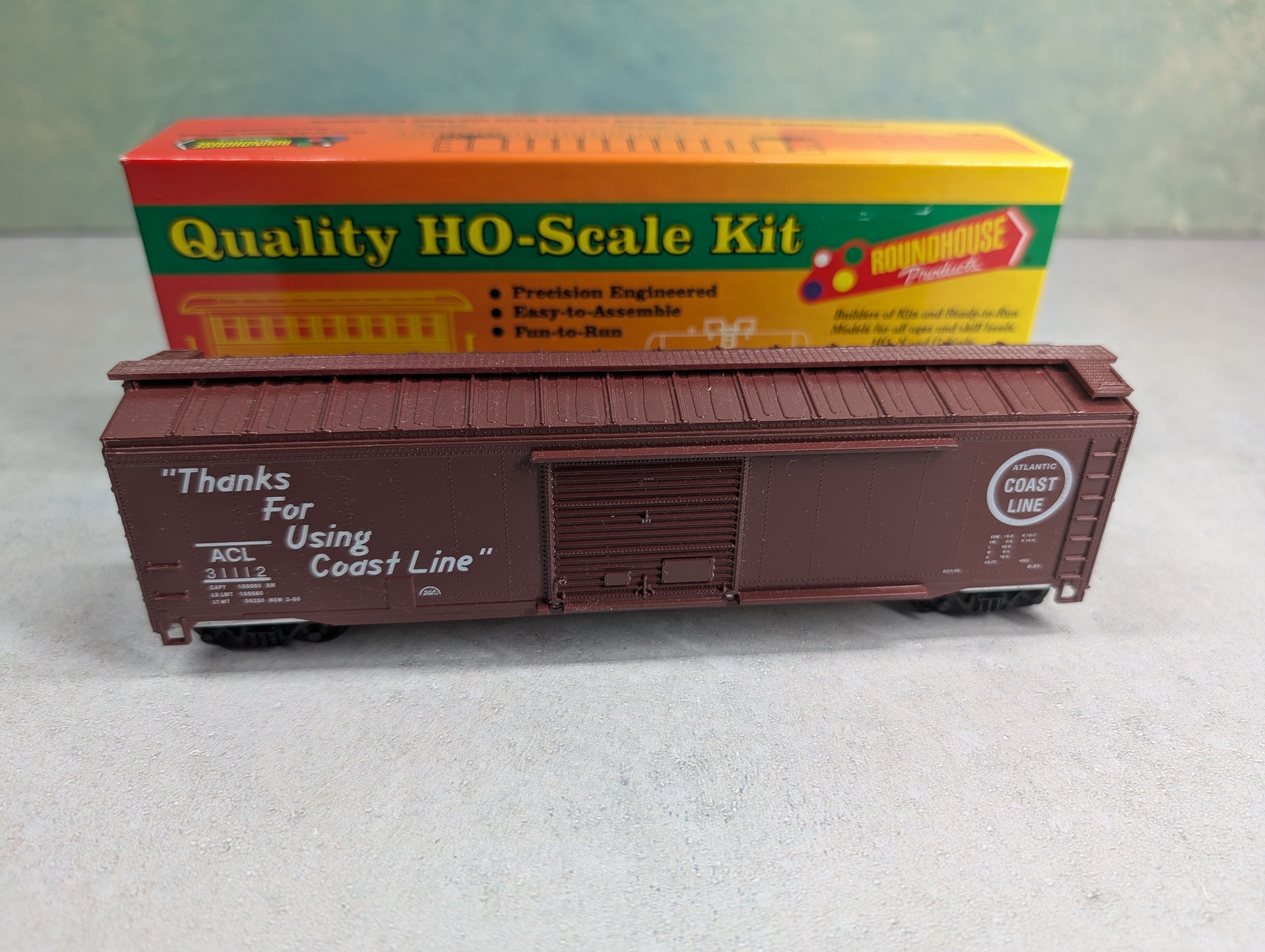 USED Roundhouse HO Scale 50' SD Box Car Atlantic Coast Line ACL #31112