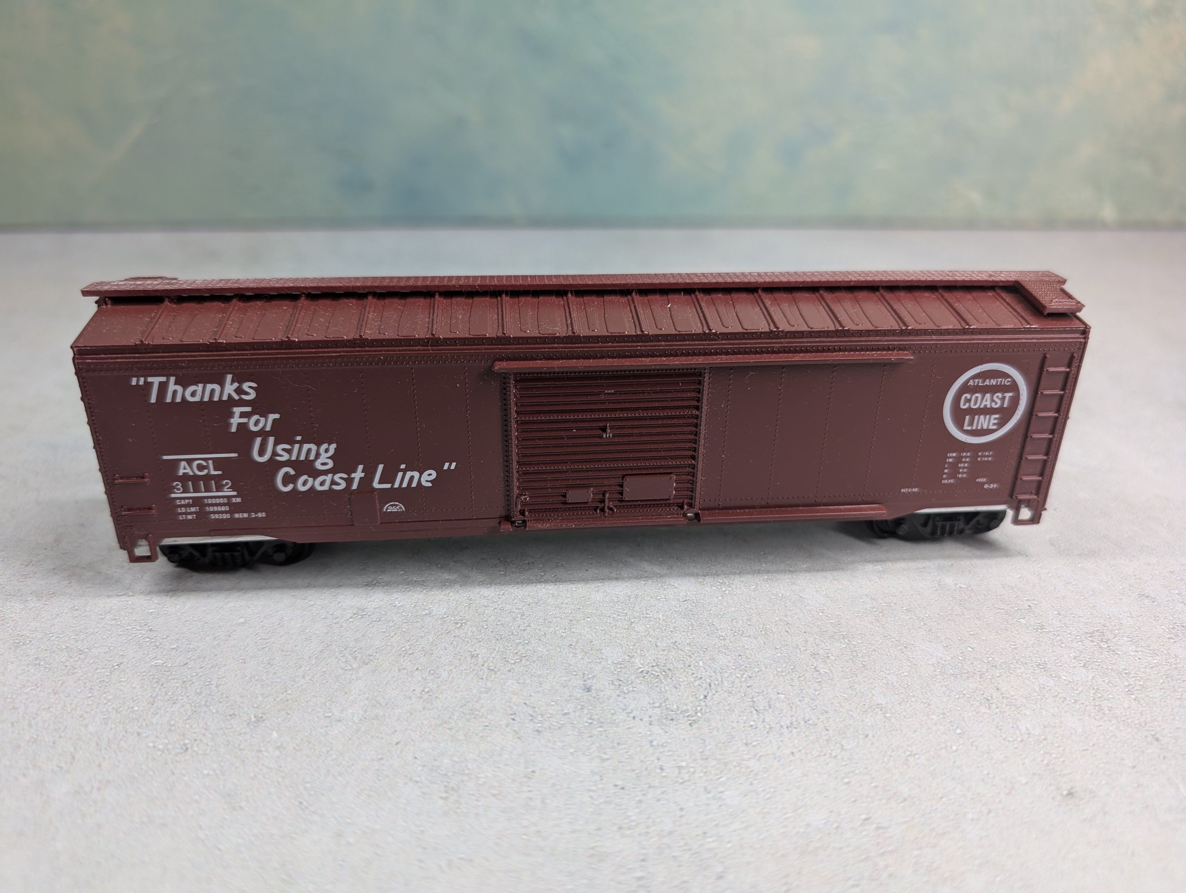 USED Roundhouse HO Scale 50' SD Box Car Atlantic Coast Line ACL #31112