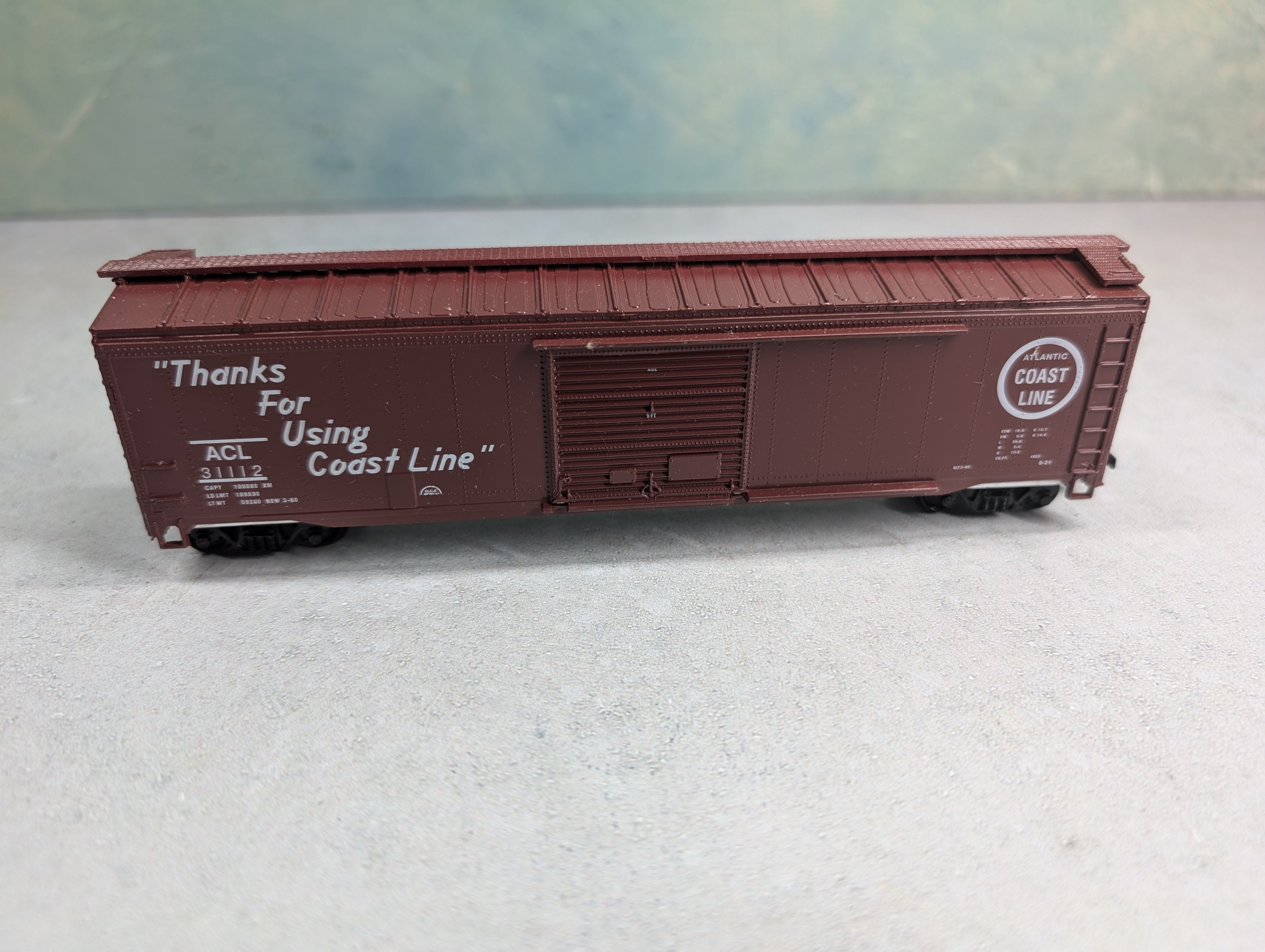 USED Roundhouse HO Scale 50' SD Box Car Atlantic Coast Line ACL #31112
