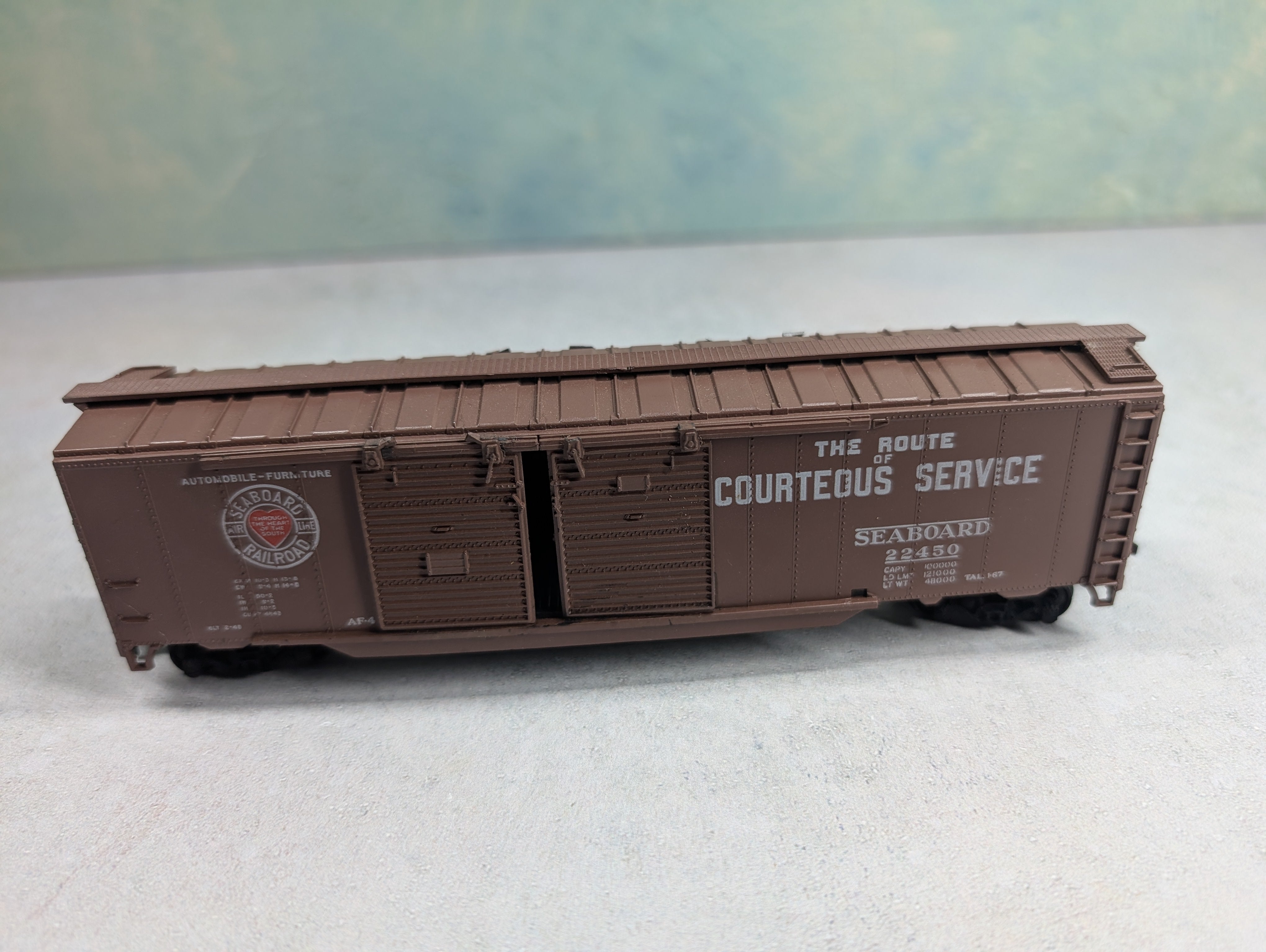 USED Athearn HO Scale 50' DD Box Car Seaboard Air Line #22450