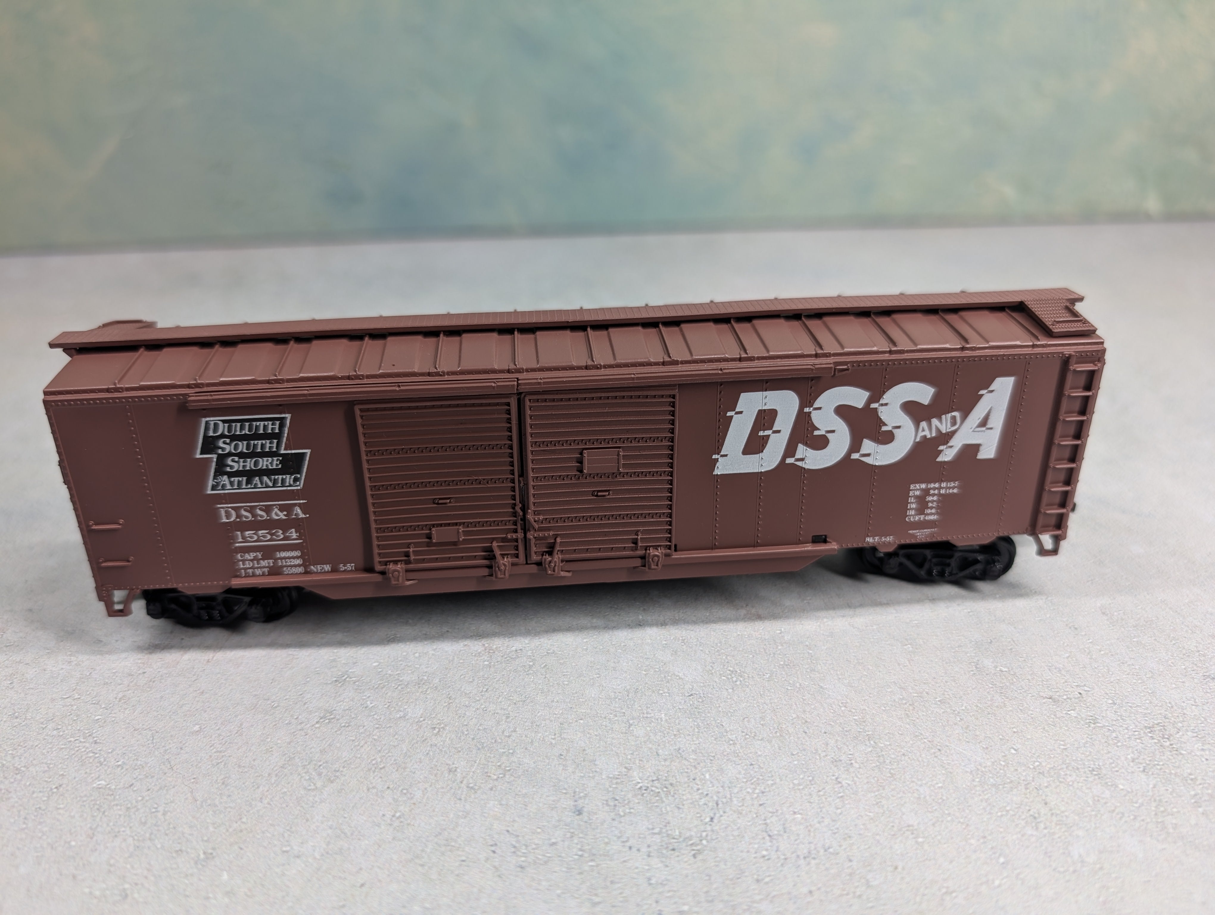USED Athearn HO Scale 50' DD Box Car Duluth South Shore & Atlantic DSS&A #15534 Bev-Bel