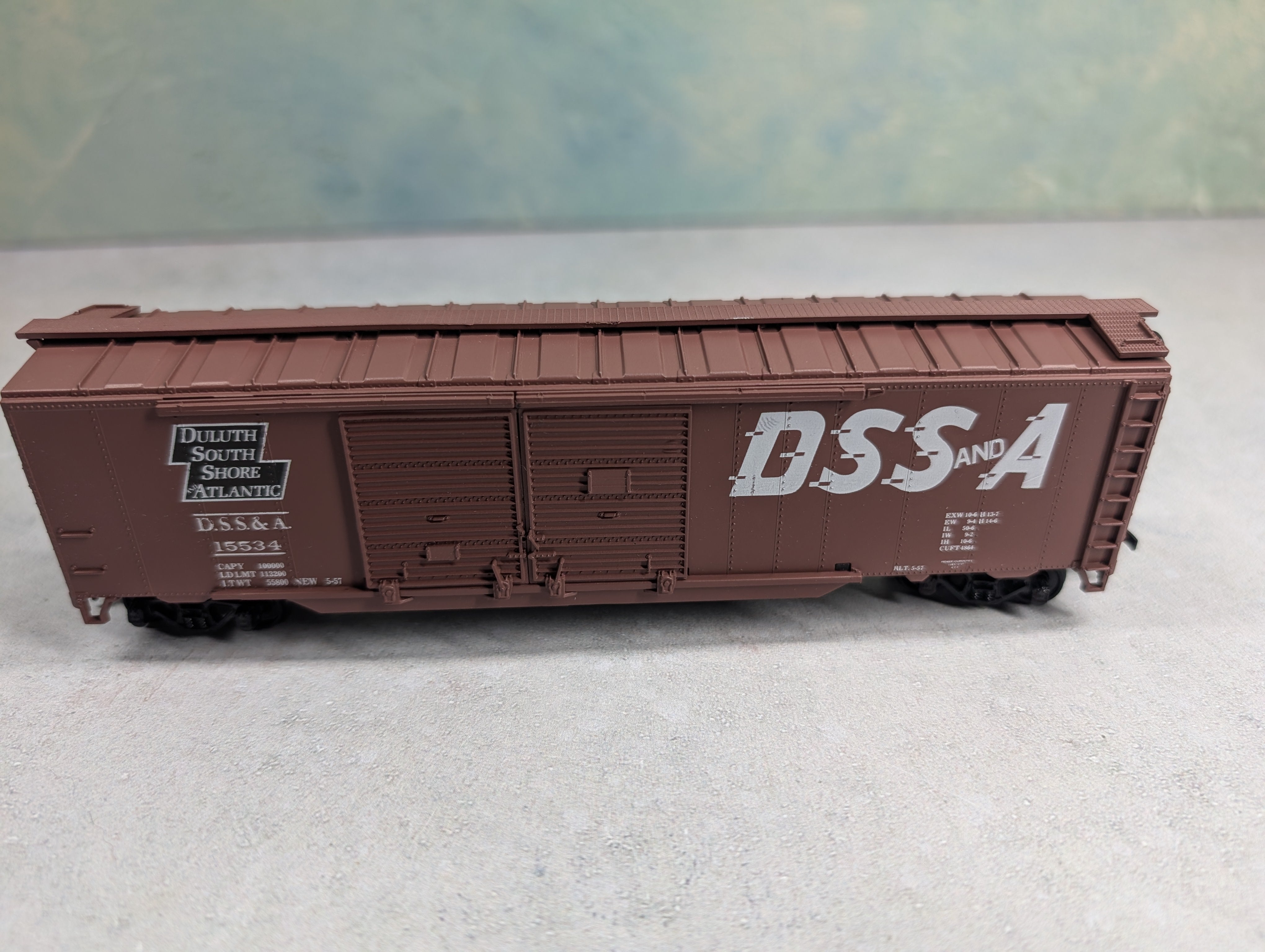 USED Athearn HO Scale 50' DD Box Car Duluth South Shore & Atlantic DSS&A #15534 Bev-Bel