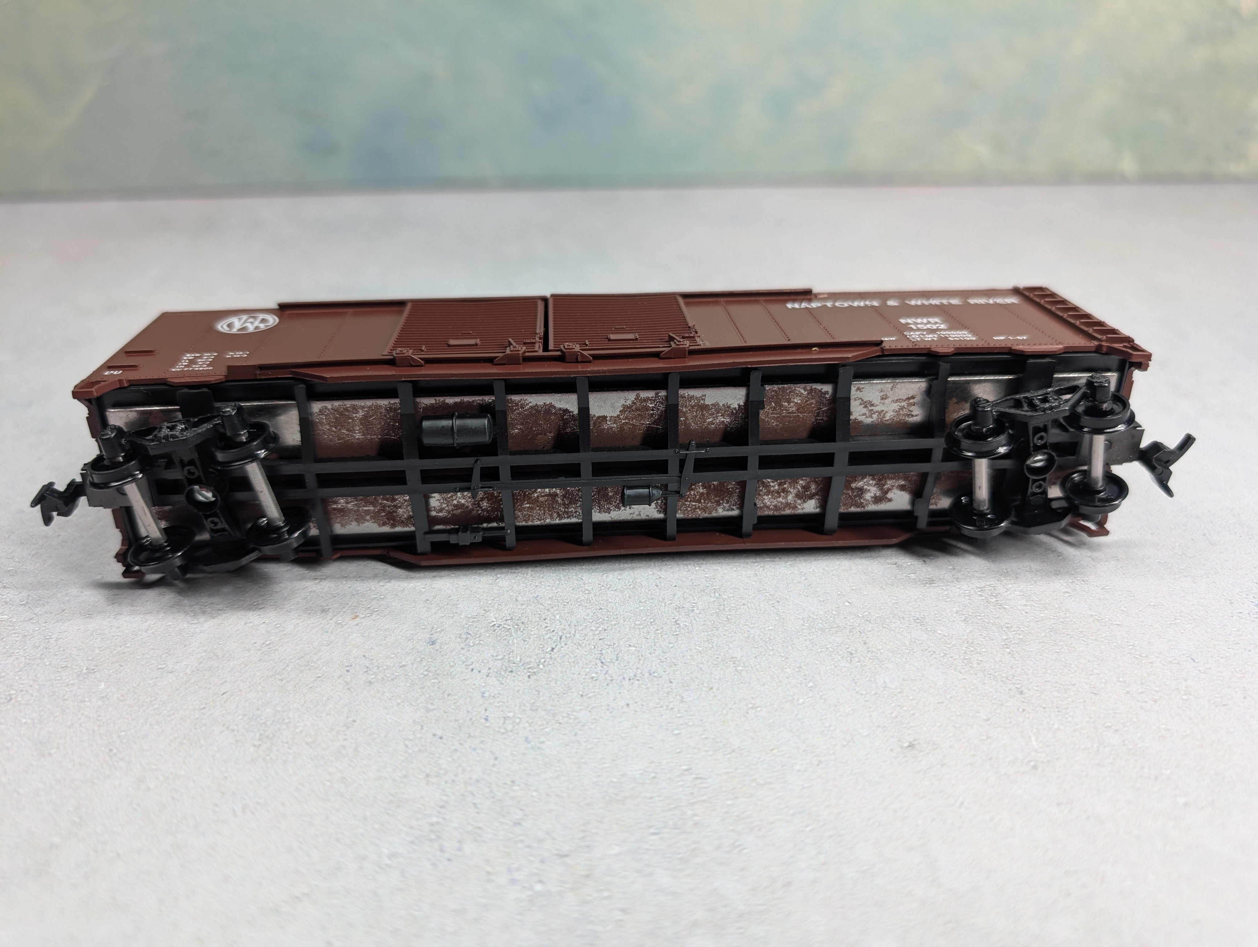 USED Athearn HO Scale 50' DD Box Car Naptown & White River NWR #1502