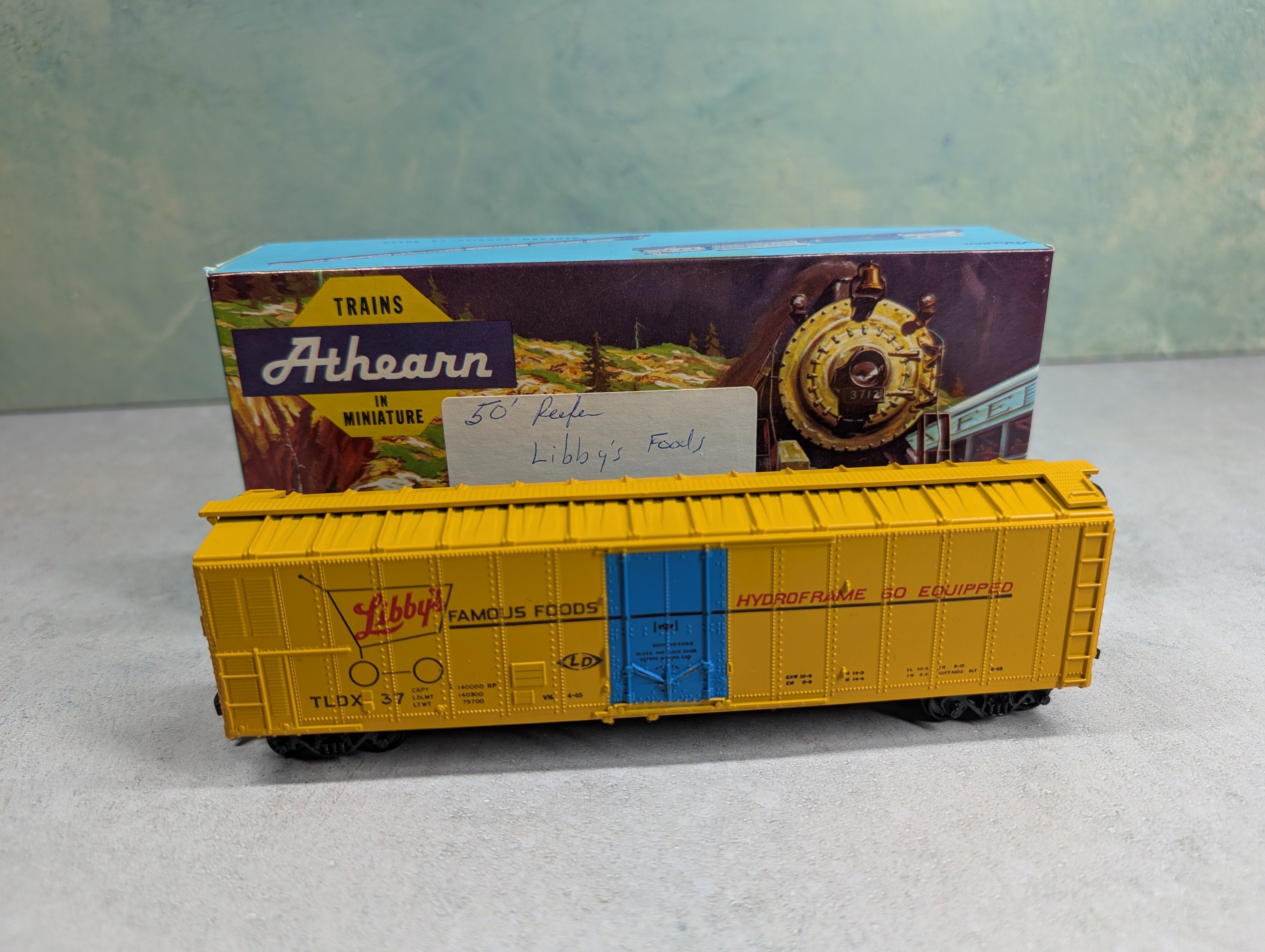 USED Athearn HO Scale 50' Mech Reefer Box Car Libby's TLDX #37