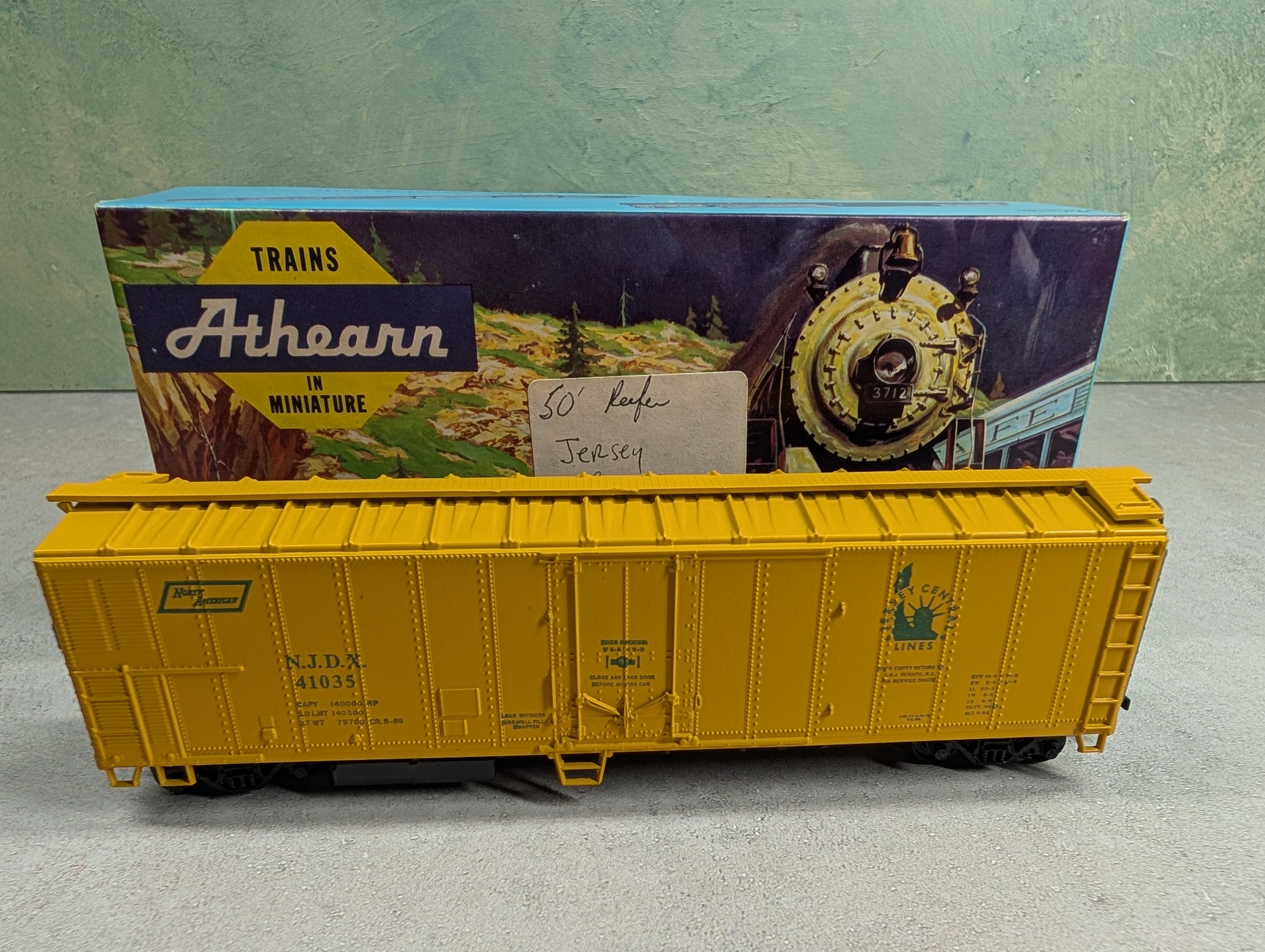 USED Athearn HO Scale 50' Mech Reefer Box Car Jersey Central NJDX #41035