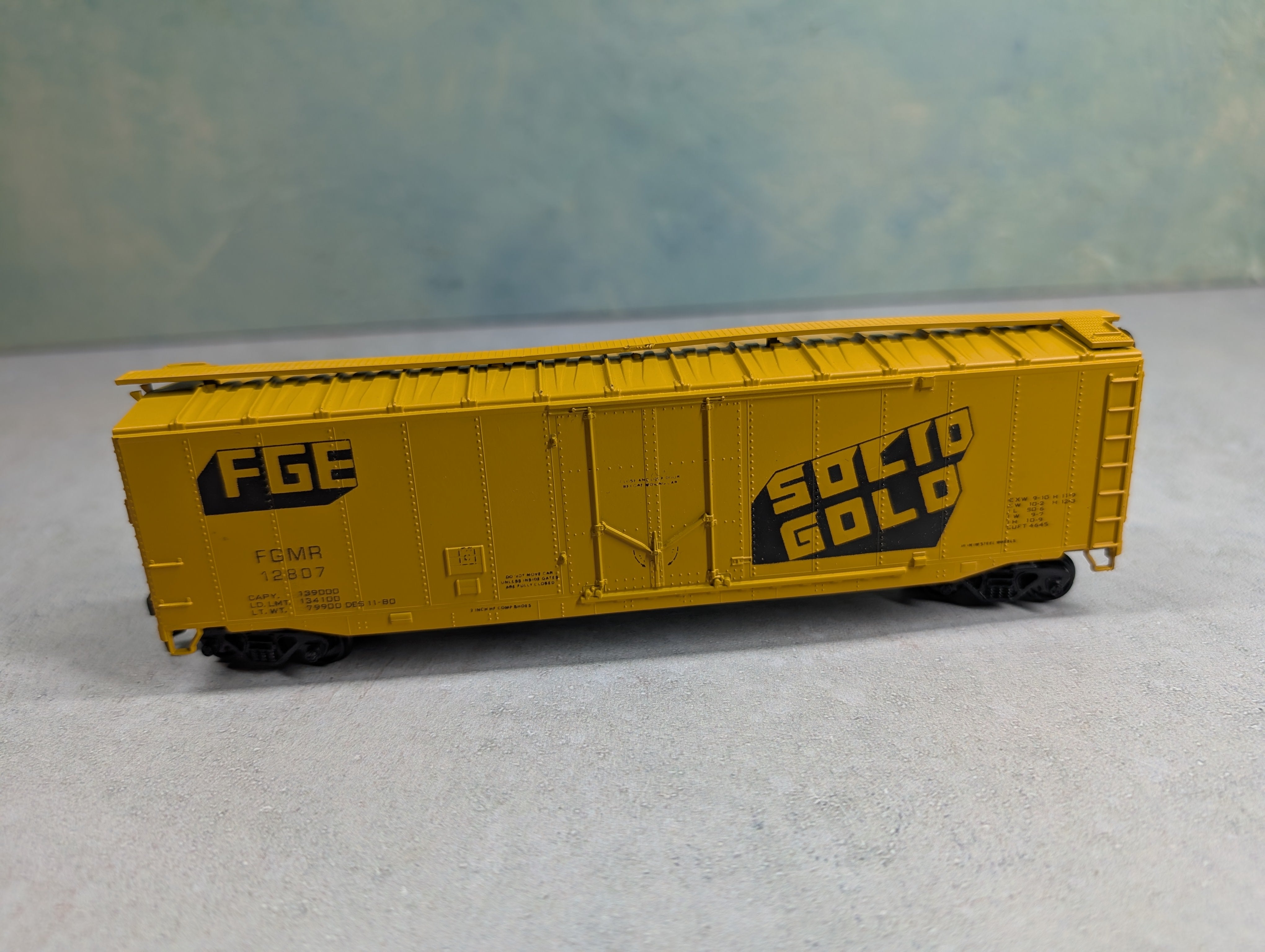 USED Athearn HO Scale 50' PD Box Car Fruit Growers Express FGMR #12807 Bev-Bel