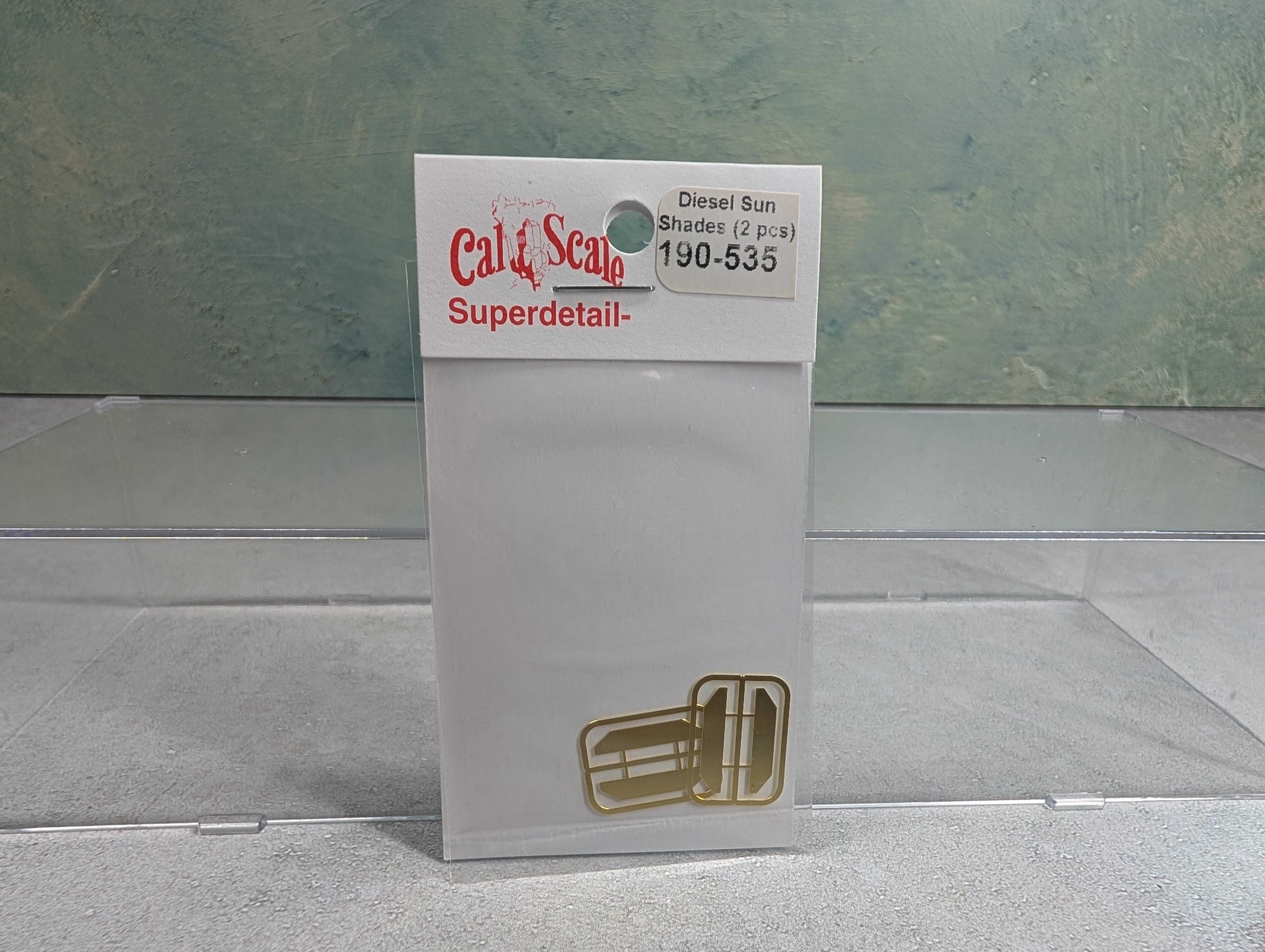 Cal Scale 190-535 HO Scale Diesel Sun Shades Brass 2 Pieces