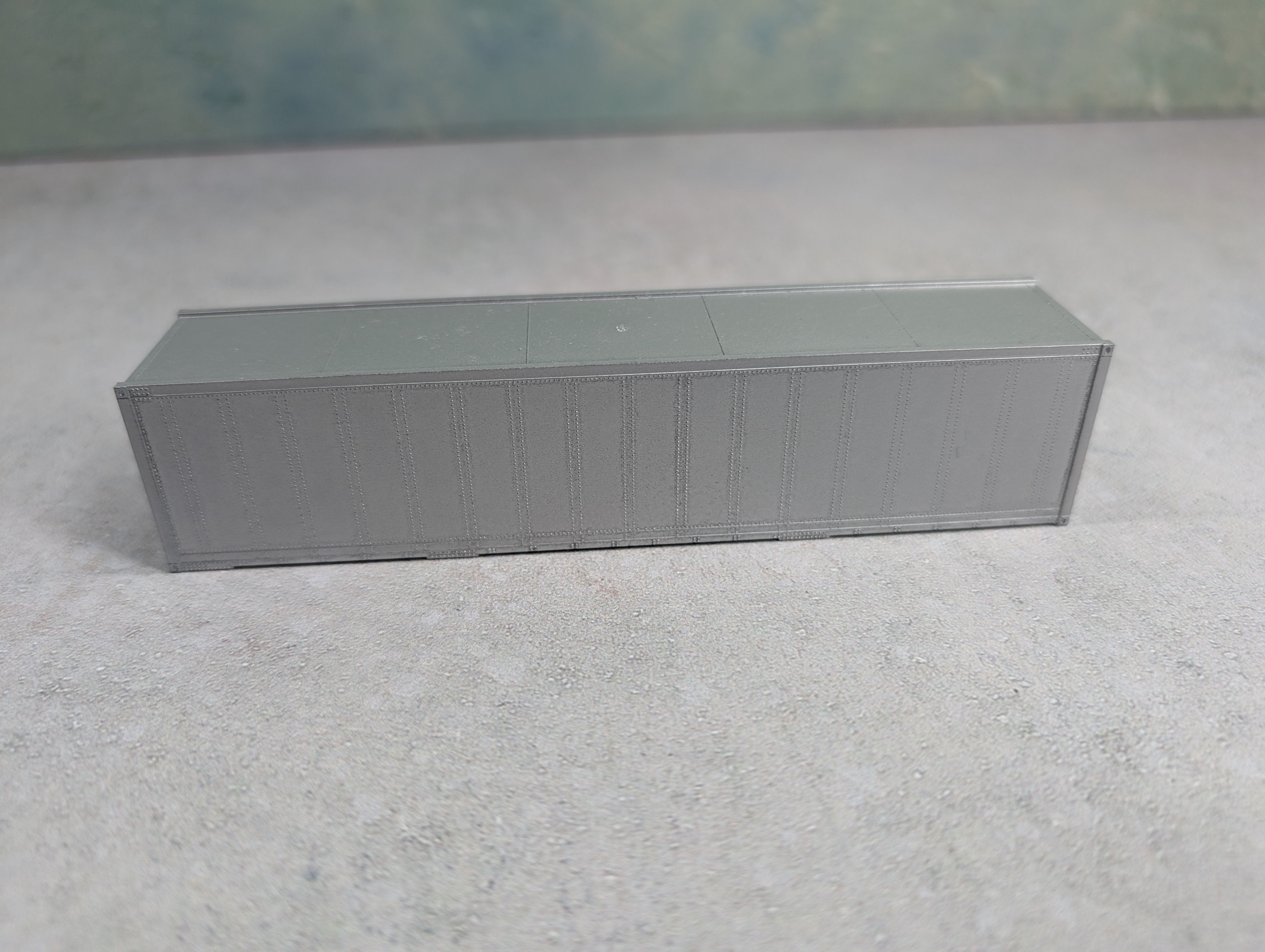 USED Athearn HO Scale 40' Container Gray Undecorated